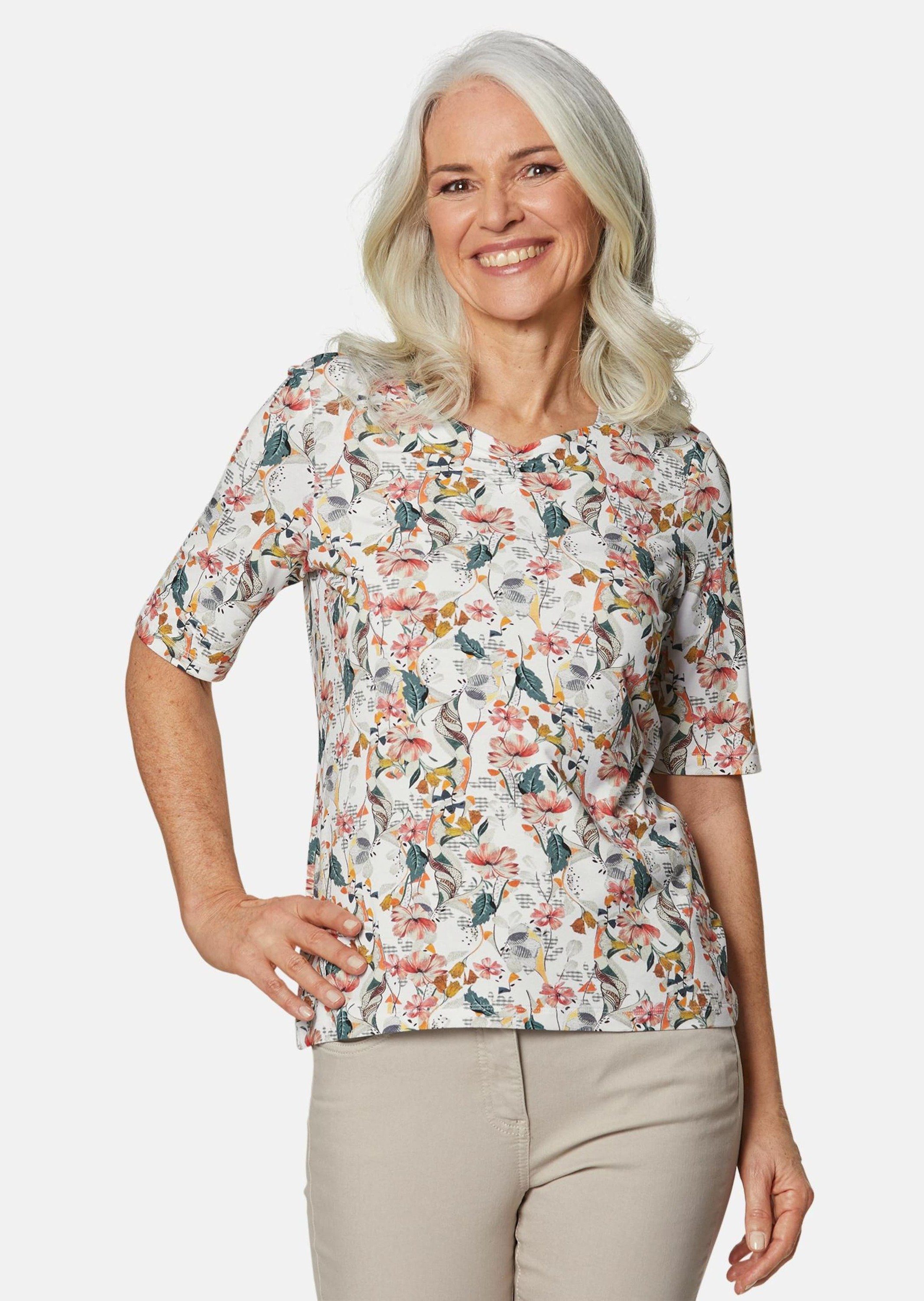 GOLDNER T-Shirt Schönes Druckshirt mit außergewöhnlichem günstig online kaufen