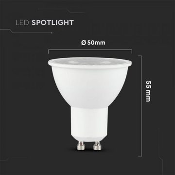 V-TAC LED-Leuchtmittel 10er Sparset 5 Watt LED GU10 Leuchtmittel Lampe mit 38° Abstrahlwinkel, Neutralweiß, 5 Watt, 380 Lumen, Neutralweiß 4000K, GU10, Abstrahlwinkel 38°