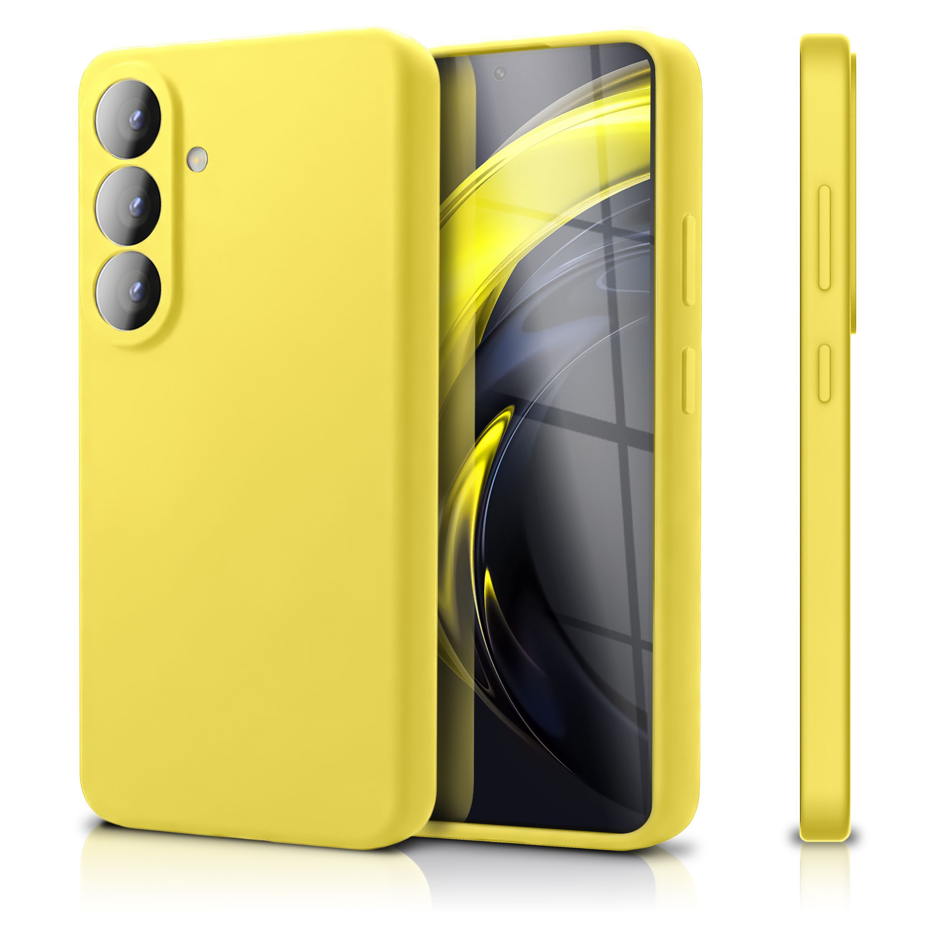 Nalia Smartphone-Hülle Samsung Galaxy S26 16 cm (6,3 Zoll), PHOENIX Case - Liquid Silikon, Mikrofaser & Kameraschutz