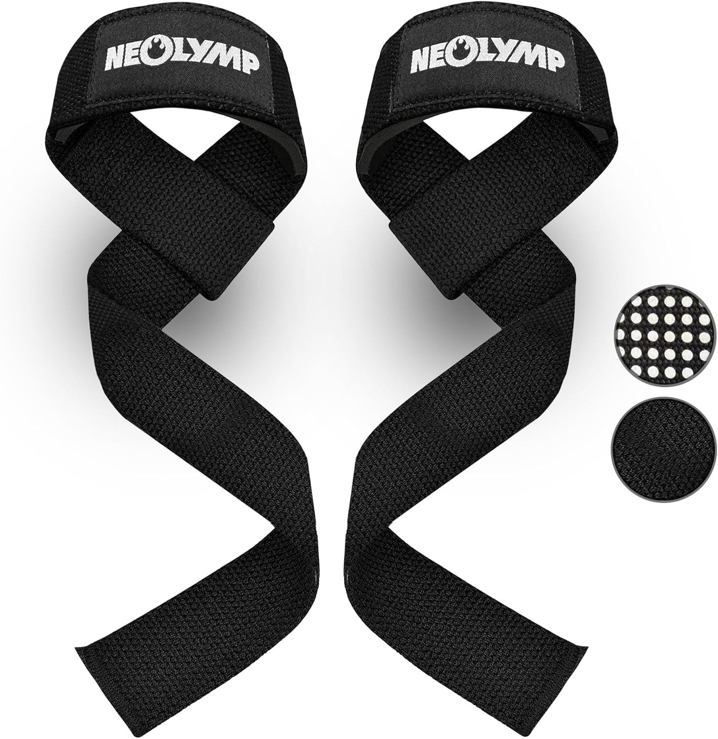 NEOLYMP Zughilfe Krafttraining - Optimale Unterarm-Entlastung - Lifting Straps (Set, Griffhilfen Kraftsport - Fitness Zubehör & Gym Zubehör - Zughilfen), Zughilfen Krafttraining - Ideal für Kreuzheben, Klimmzüge - Wrist Wrap
