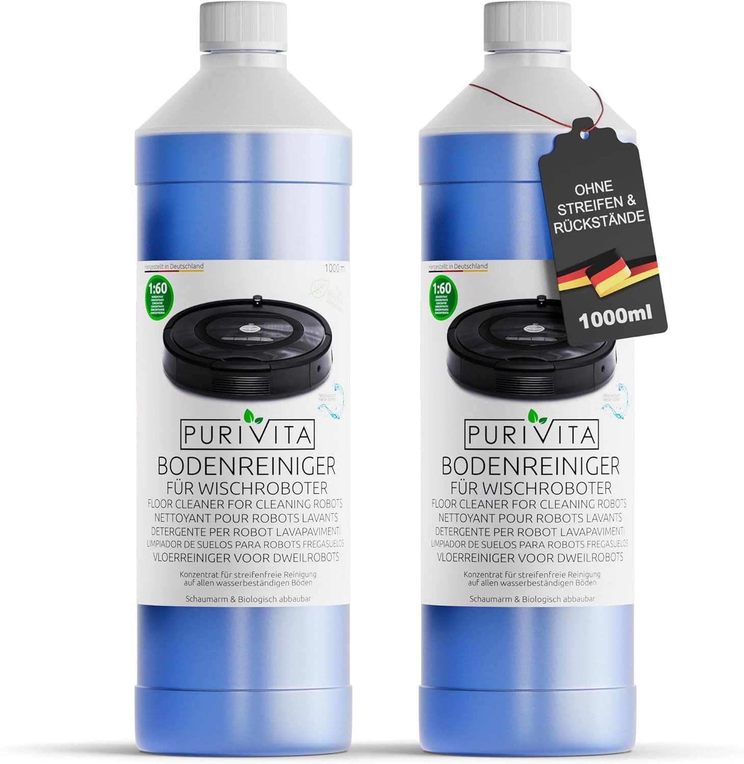 Purivita PURIVITA - Bodenreiniger Wischroboter - 1000ml Fussbodenreiniger