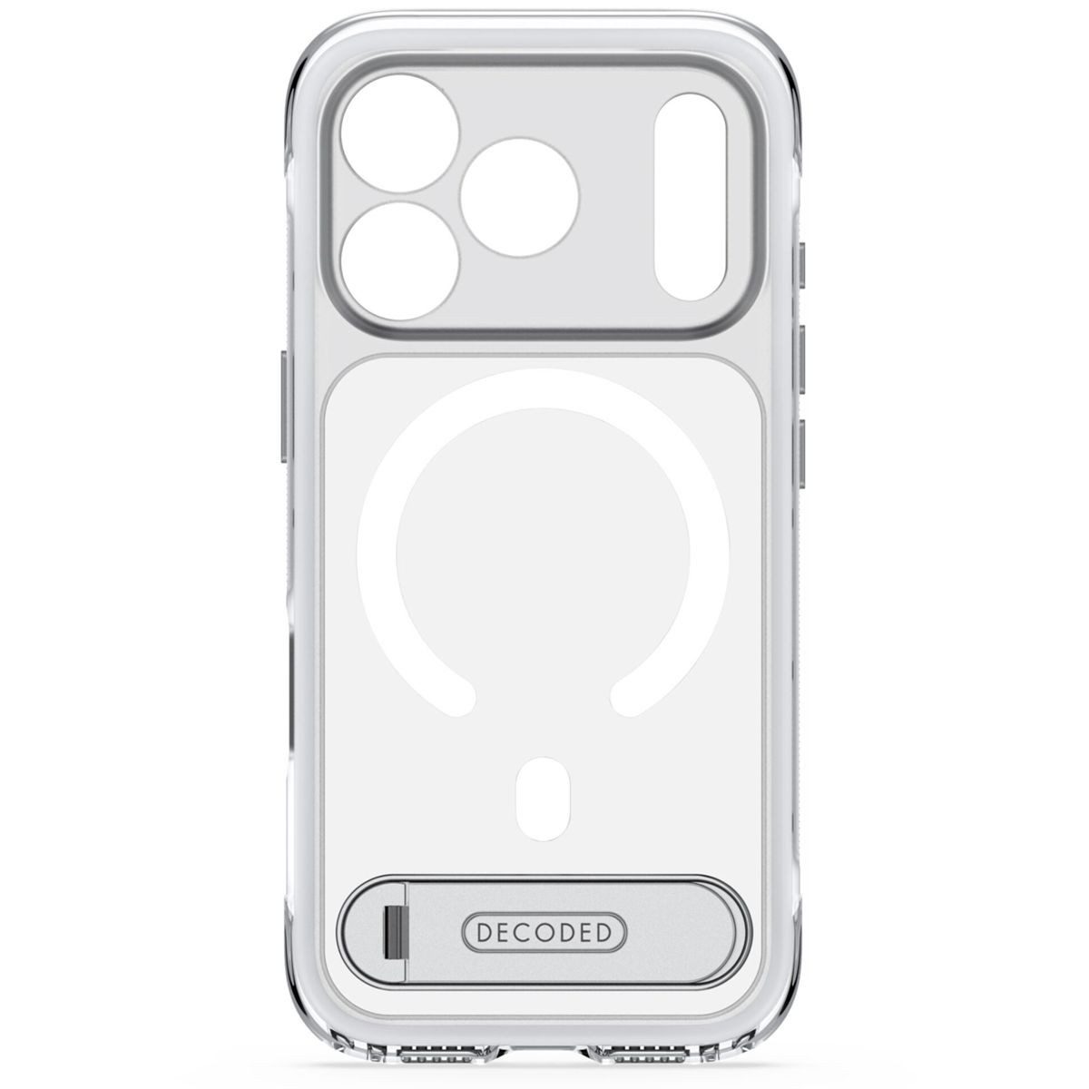 DECODED Smartphone-Hülle Hybrid Stand Backc. iPhone 18 Pro Max Clear