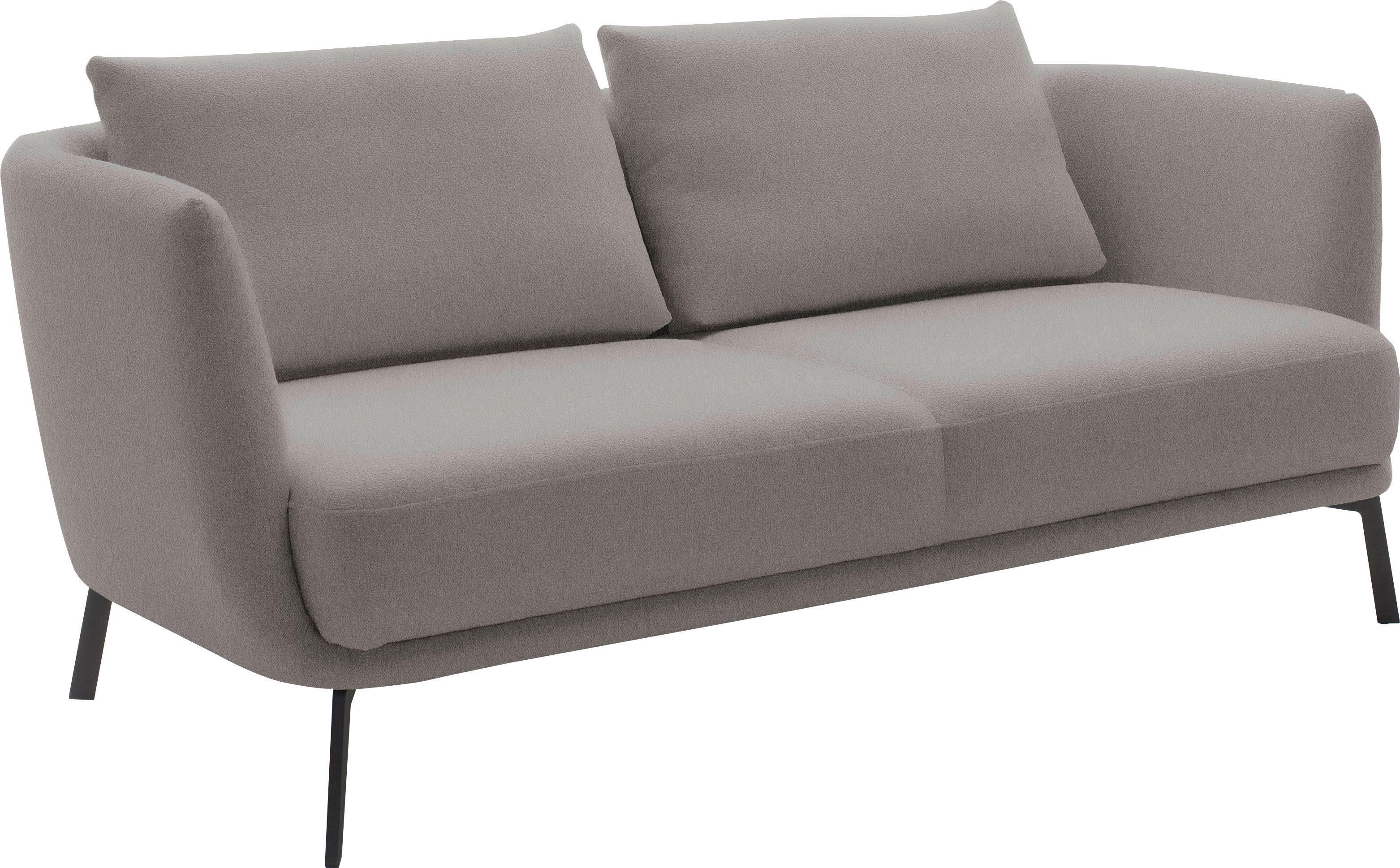 SCHÖNER WOHNEN-Kollektion 2,5-Sitzer Pearl, hochwertig und komfortabel, - 5 Jahre Hersteller-Garantie, auch in Bouclé, Maße (B/H/T): 190/71/91 cm, Füße Metall