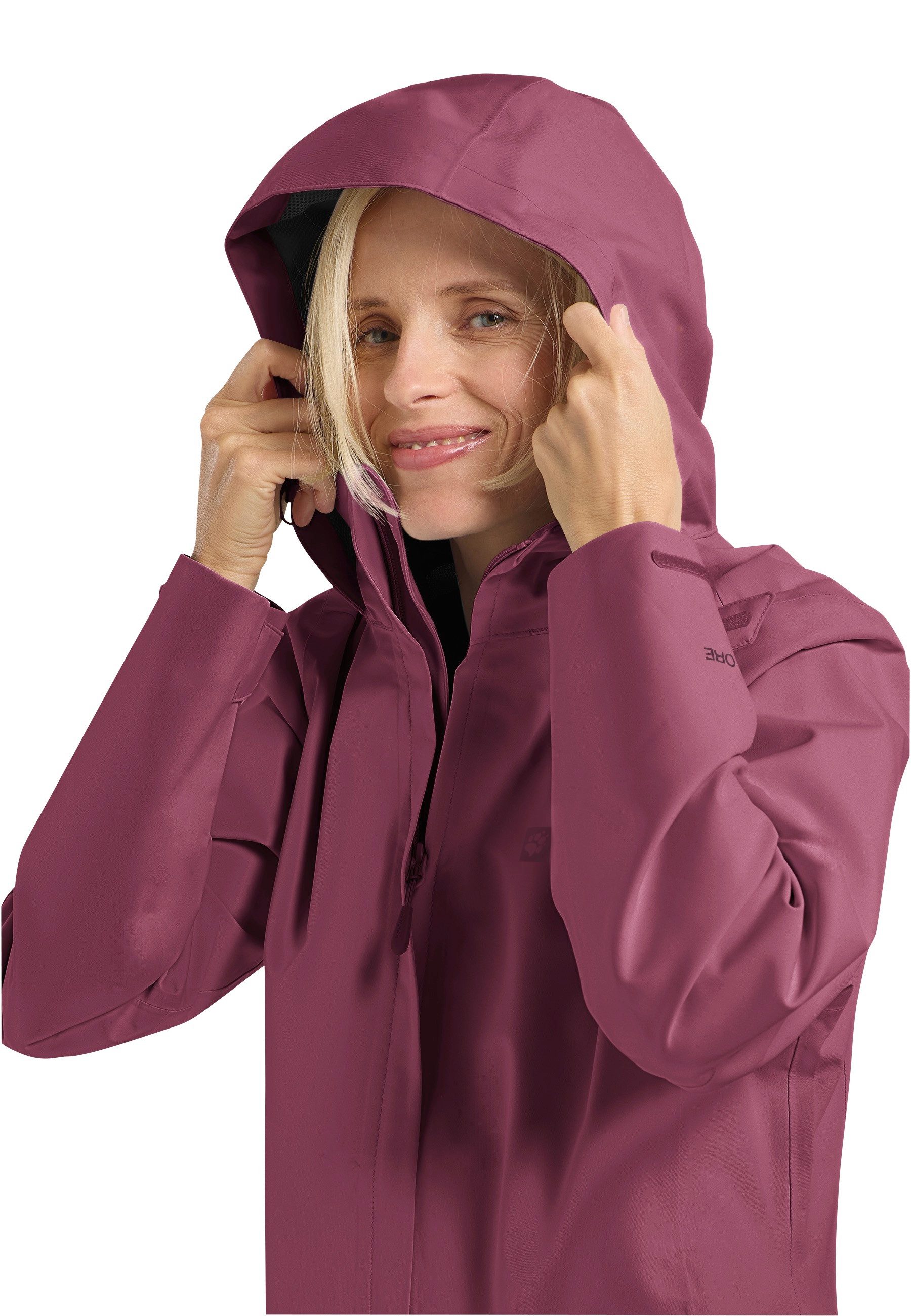 Jack Wolfskin Outdoorjacke TRAILTIME 2L JKT W wasserdicht, winddicht, atmungsaktiv, mit 6000er Atmungsaktivität