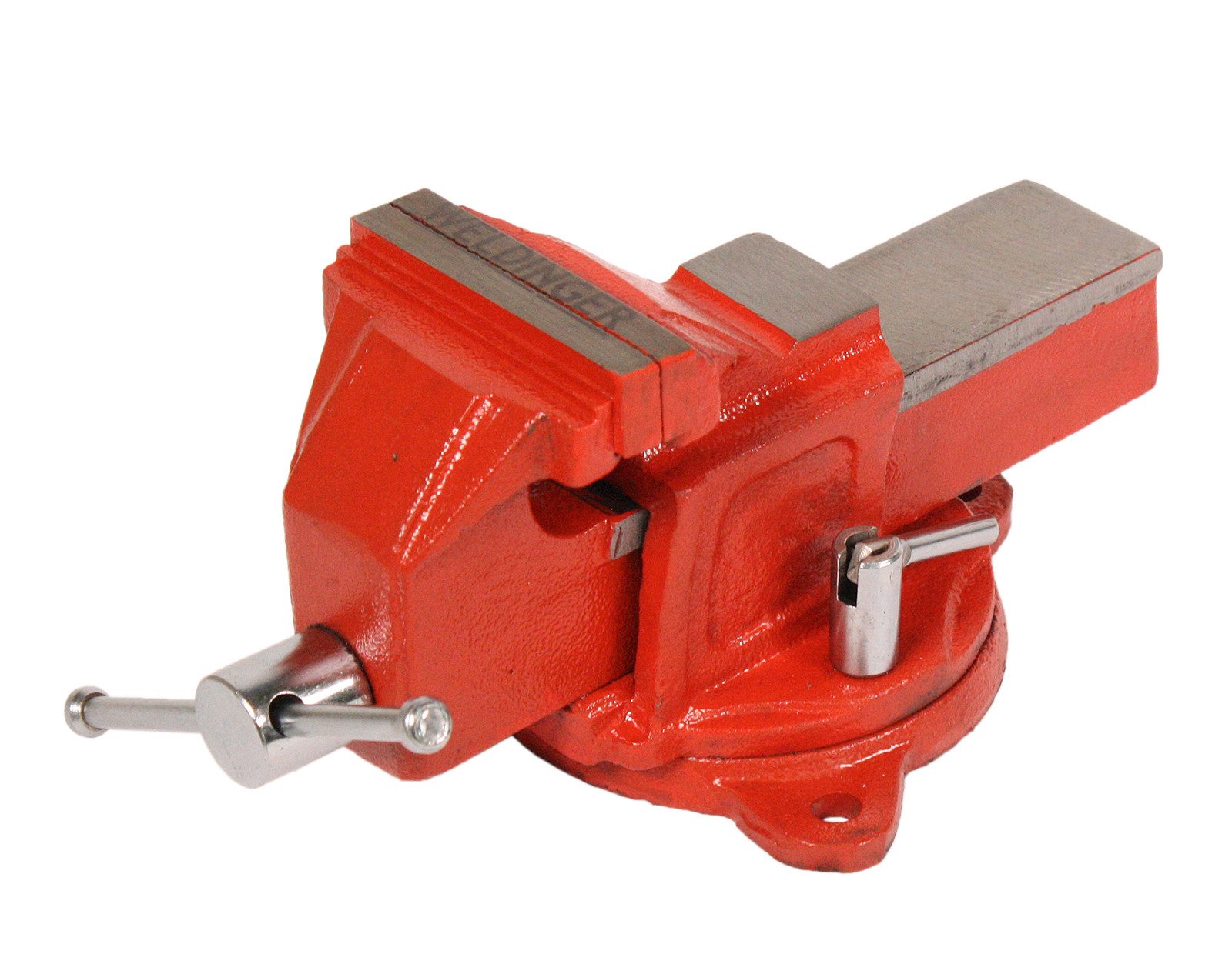 WELDINGER Schraubstock Schraubstock eco 80 mm Backenbreite 360° drehbar Stahl geschmiedet, 1-St., 80 mm, 360° drehbar, integrierter Ambossfläche