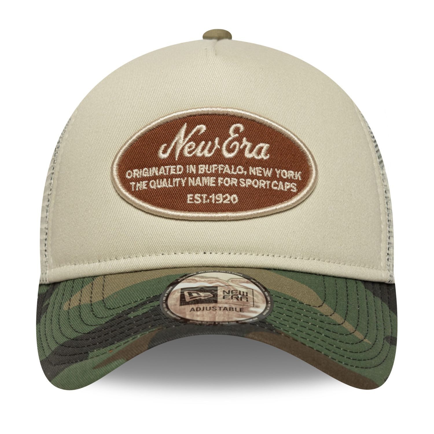 New Era Trucker Cap AFrame Trucker RETRO BRAND PATCH