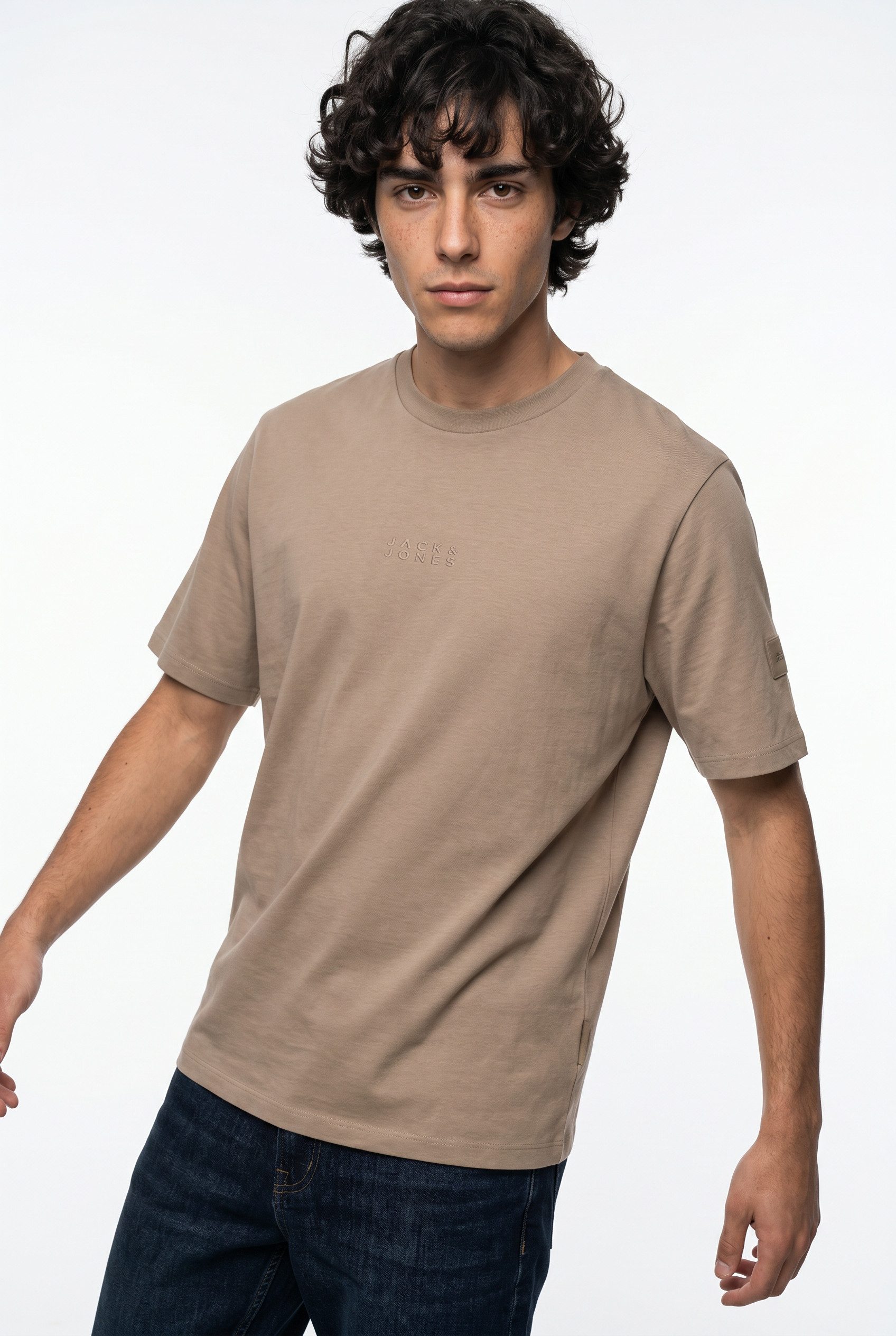 Kurzarmshirt JCOPOINT BADGE TEE SS CREW NECK