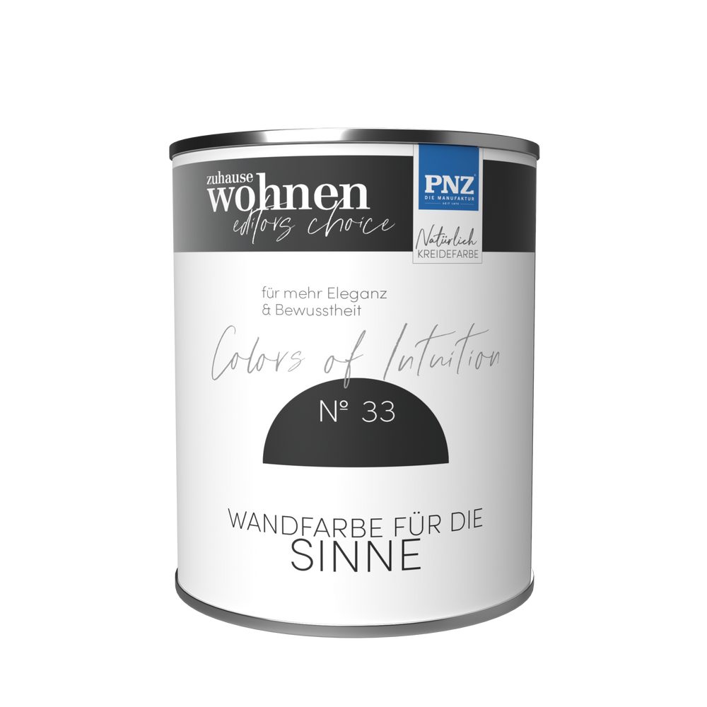 PNZ - Die Manufaktur Wandfarbe COLORS OF INTUITION, reine Silikatfarbe, hochdecken, große Farbtiefe