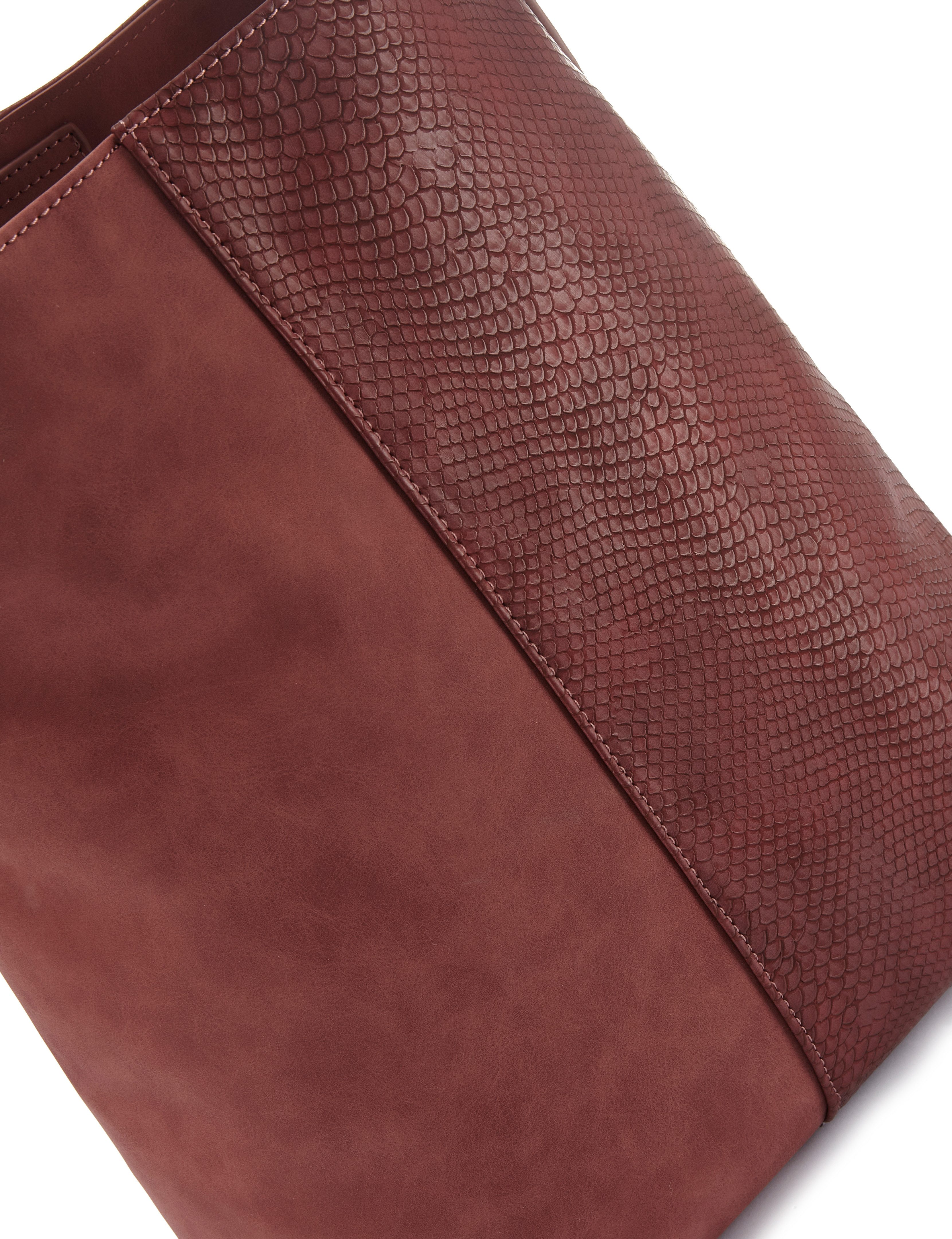 Vivance Shopper Schultertasche, Handtasche, Einkaufstasche, Damentasche (2-tlg), mit kleiner herausnehmbarer Innentasche VEGAN