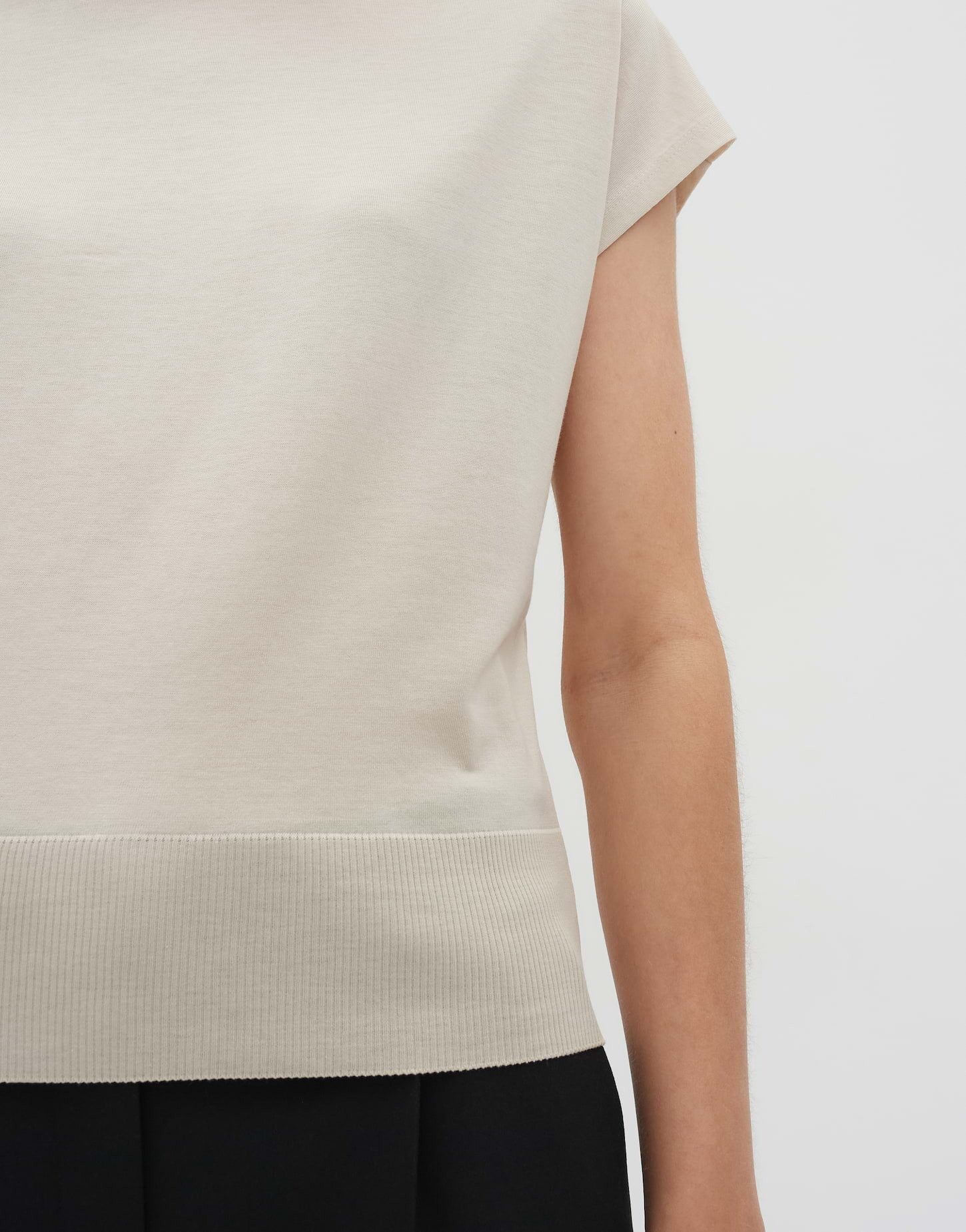 someday Kurzarmshirt KAJA Regular mit breitem Rippbund