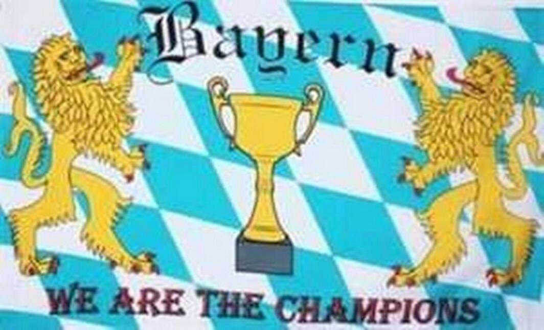 flaggenmeer Flagge Bayern we are the Champions 80 g/m²