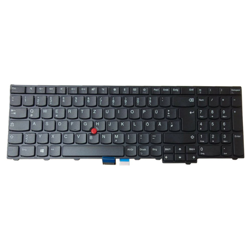 Trade-Shop Ersatz passend für Lenovo ThinkPad L570 (20J8/20J9) Serie Tastatur (Tastenbelegung: Deutsch, QWERTZ / Farbe: Schwarz / mit Trackpoint)