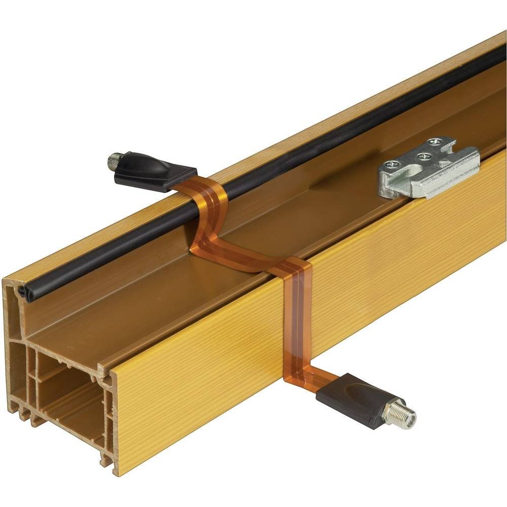 Renkforce SAT-Flachbandkabel 0.3 m RF-4538288 SAT-Kabel, Fensterdurchführung