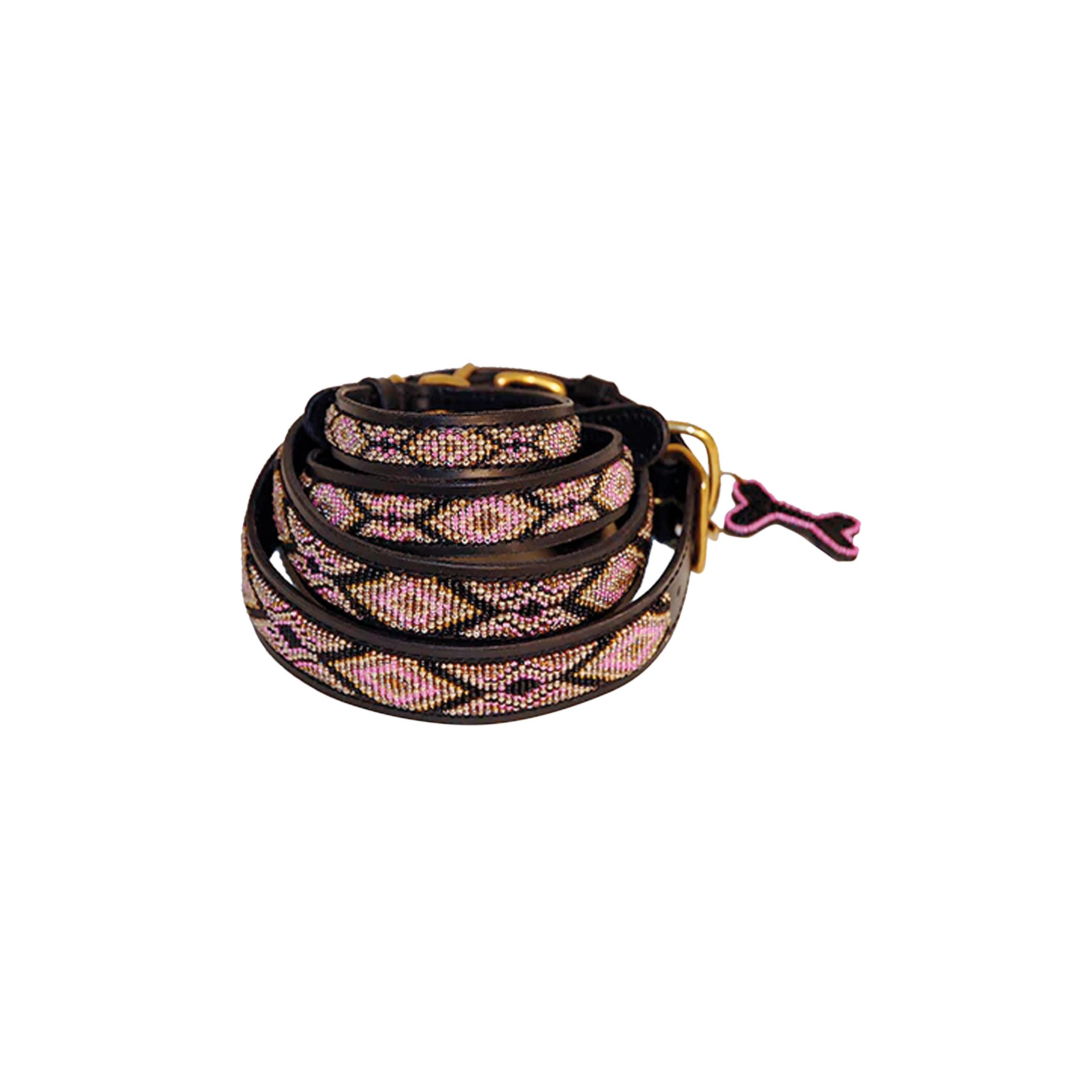 Hunde-Halsband Hundehalsband (groß / 40-60cm) - Kampuri Pink