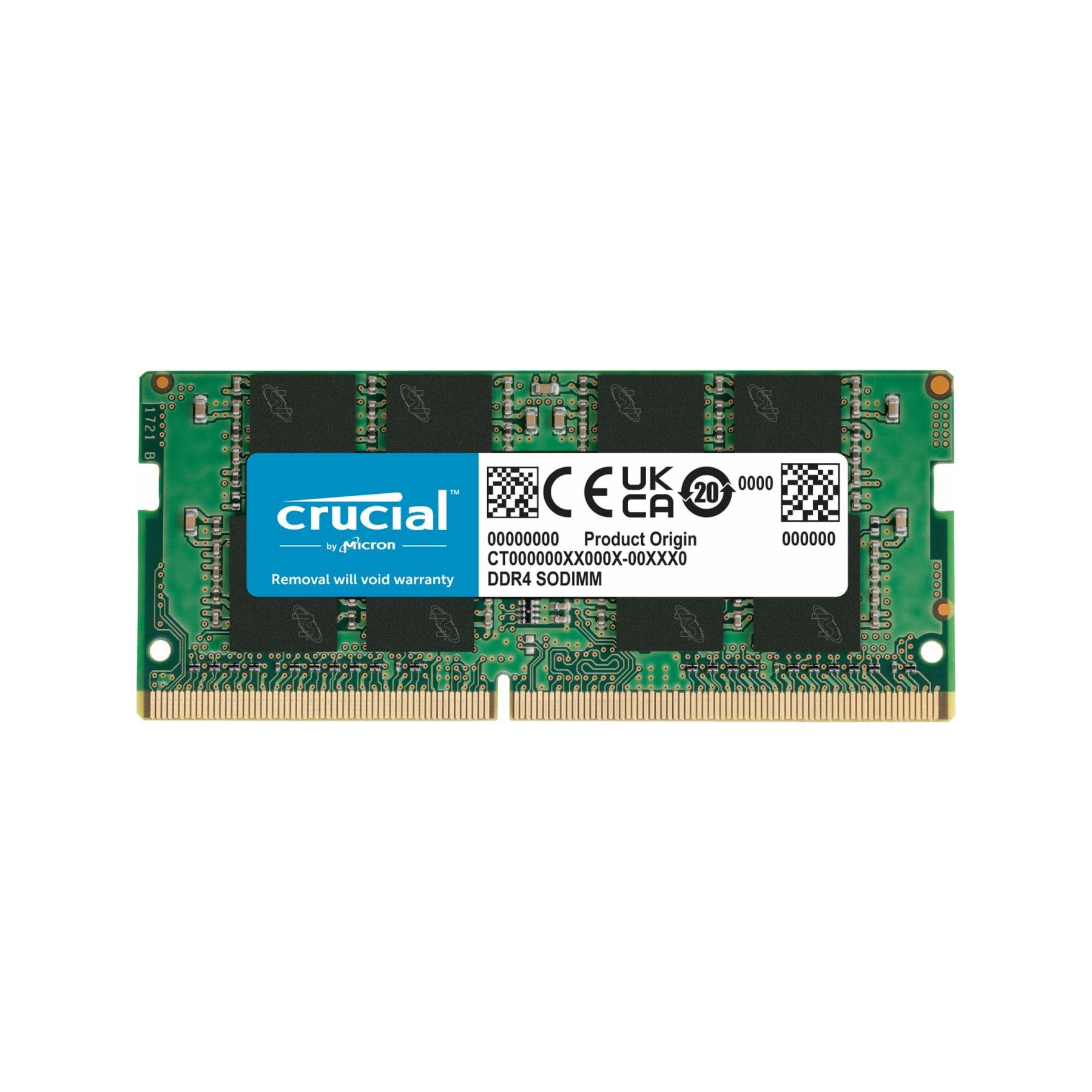 Crucial CRUCIAL Arbeitsspeicher CB8GS3200 DDR4, 8GB Laptop-Arbeitsspeicher