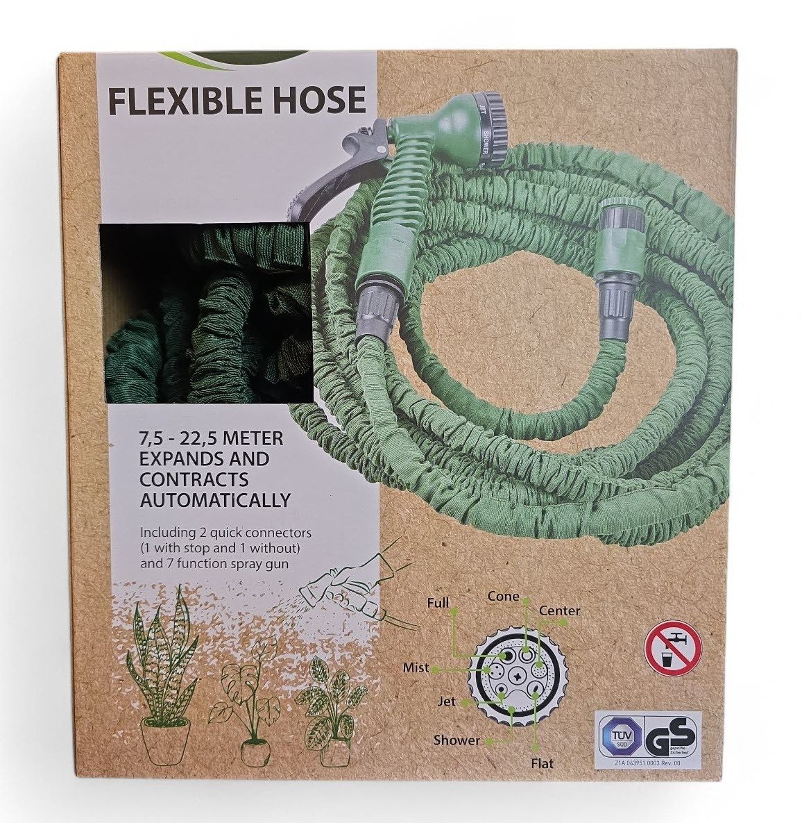 Spectrum Gartenschlauch Gartenschlauch ausziehbar 7,5 - 22,5 Meter