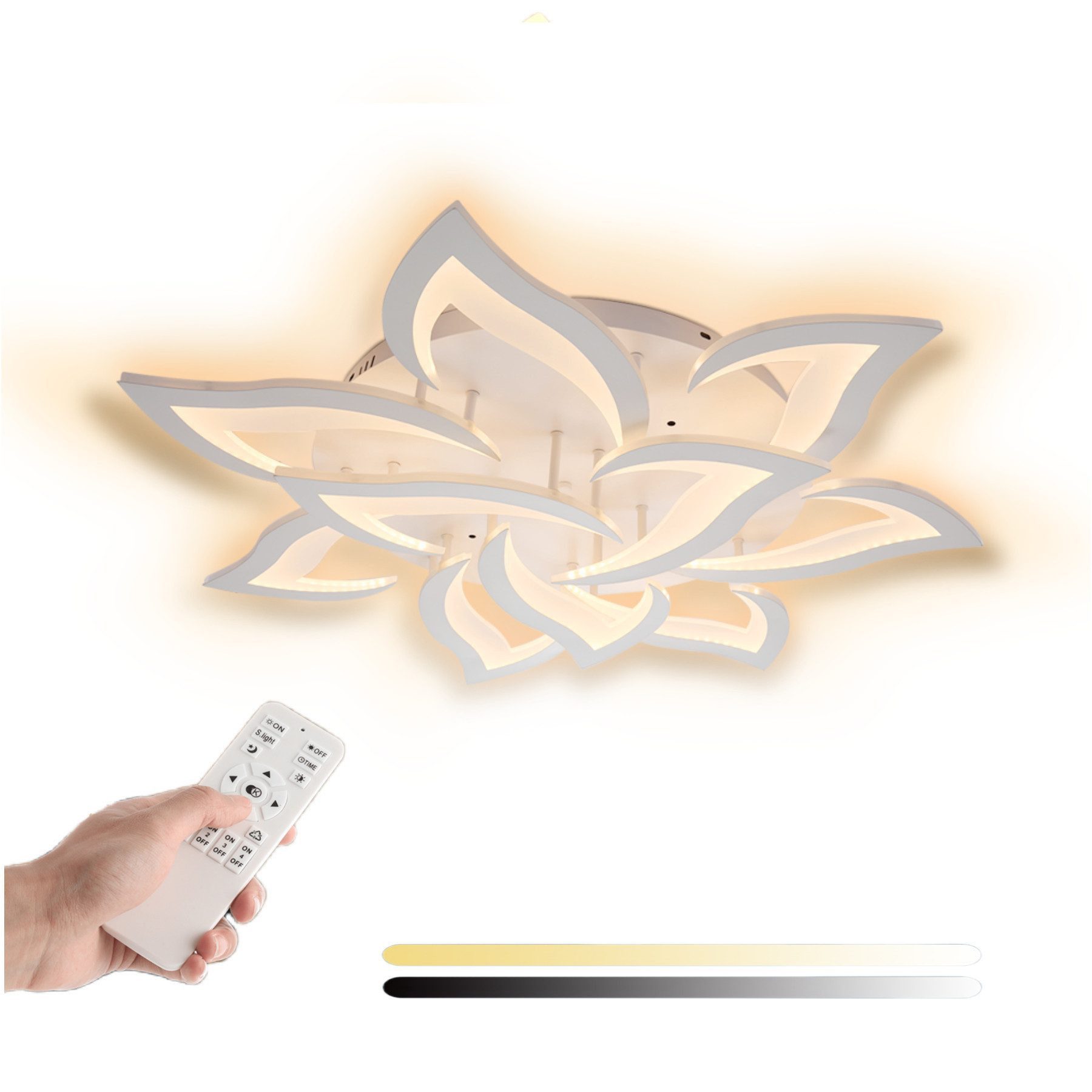 LETGOSPT Deckenleuchte Moderne LED Deckenleuchte Dimmbar günstig online kaufen