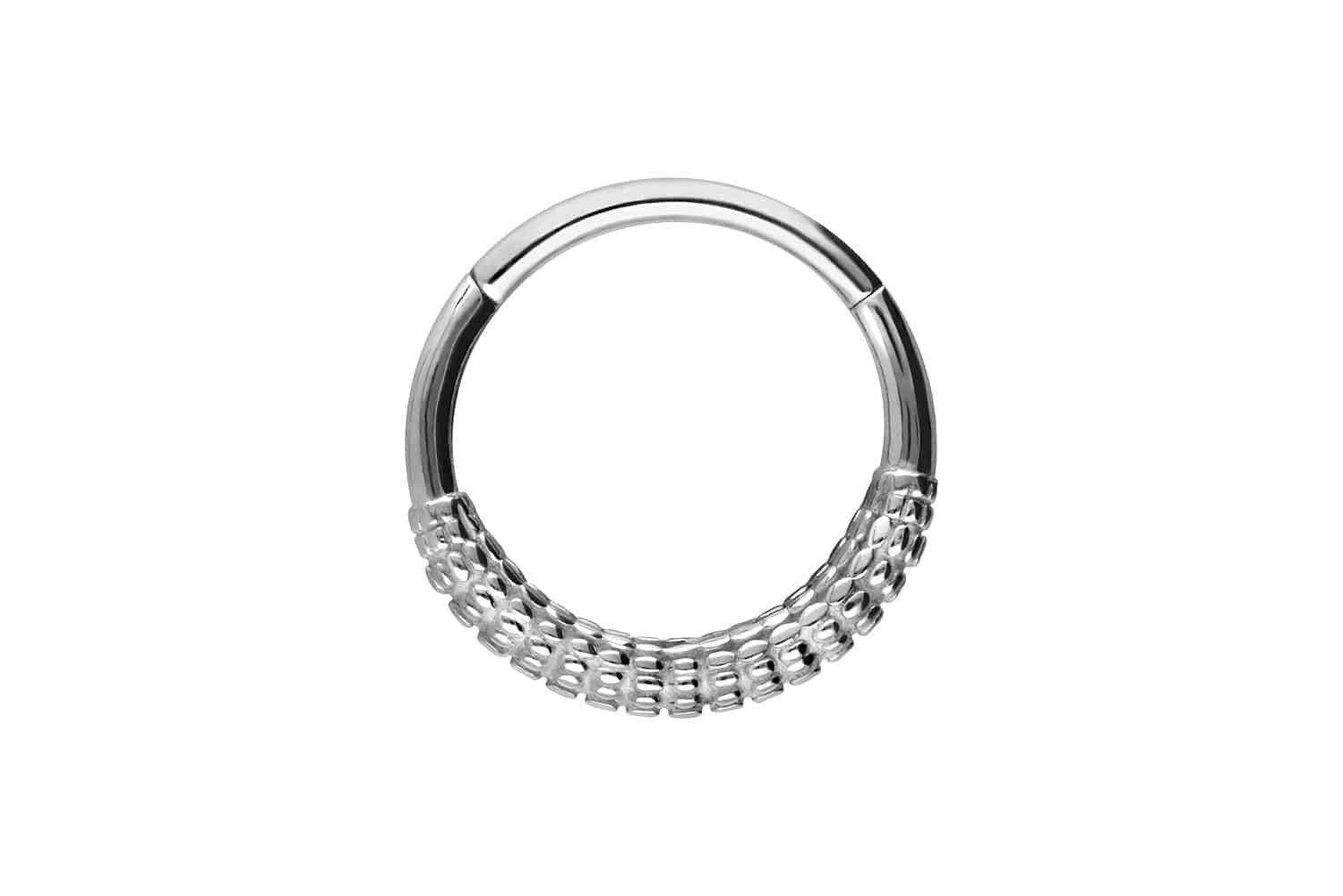 PIERCINGLINE Nasenpiercing Chirurgenstahl Segmentring Clicker KOLBEN-DESIGN günstig online kaufen