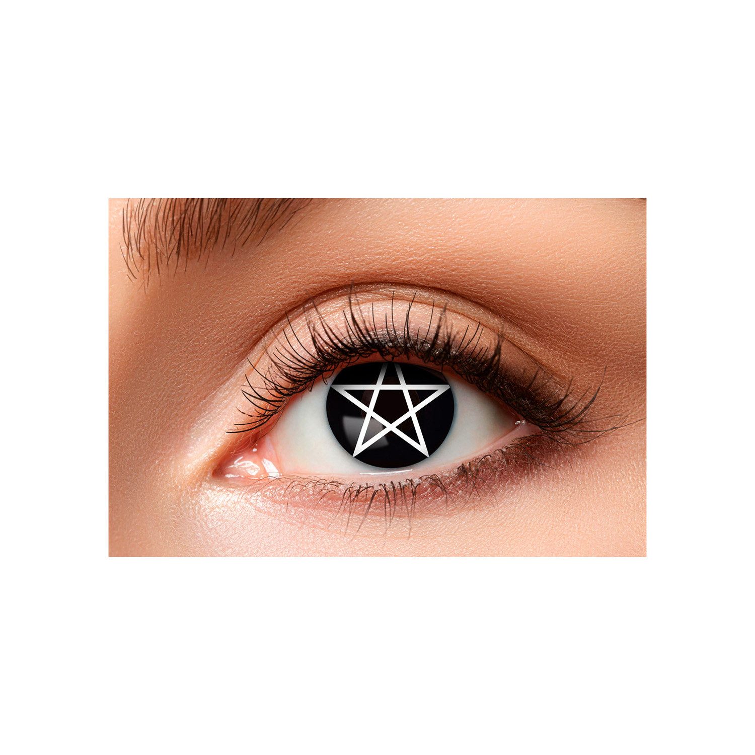 Eyecatcher Motivlinsen Farblinsen - 3-Monats-Kontaktlinsen, m78 - Black