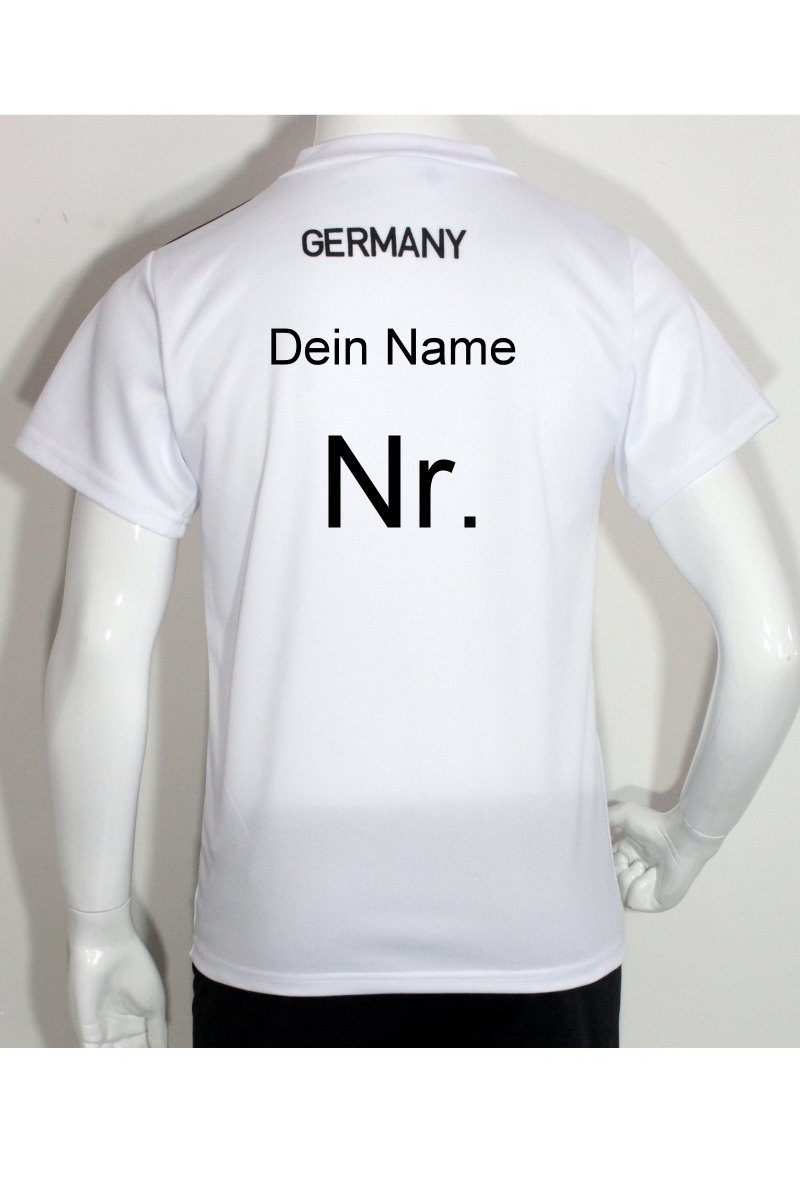 Fashion Boy Fußballtrikot Shirt Fussball D-150 Fan Trikot Germany Druck T-Shirt mit Namen Deutschland