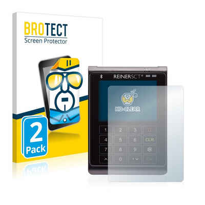 BROTECT Schutzfolie für REINER SCT cyberJack, Displayschutzfolie, 2 Stück, Folie klar