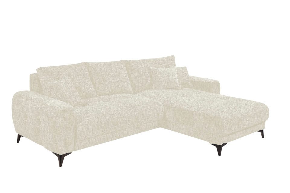 ED EXCITING DESIGN Ecksofa Belluno, mit Schlaffunktion & Bettkasten, beidseitig montierbar.