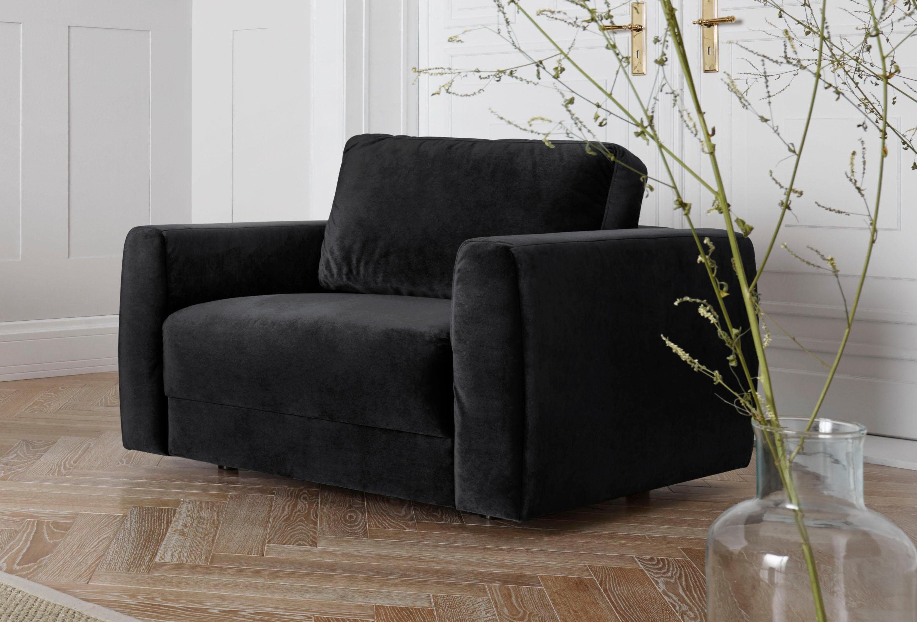 OTTO home Sessel Hobro Loungesessel, in 3 Bezugsqualitäten in vielen Farben