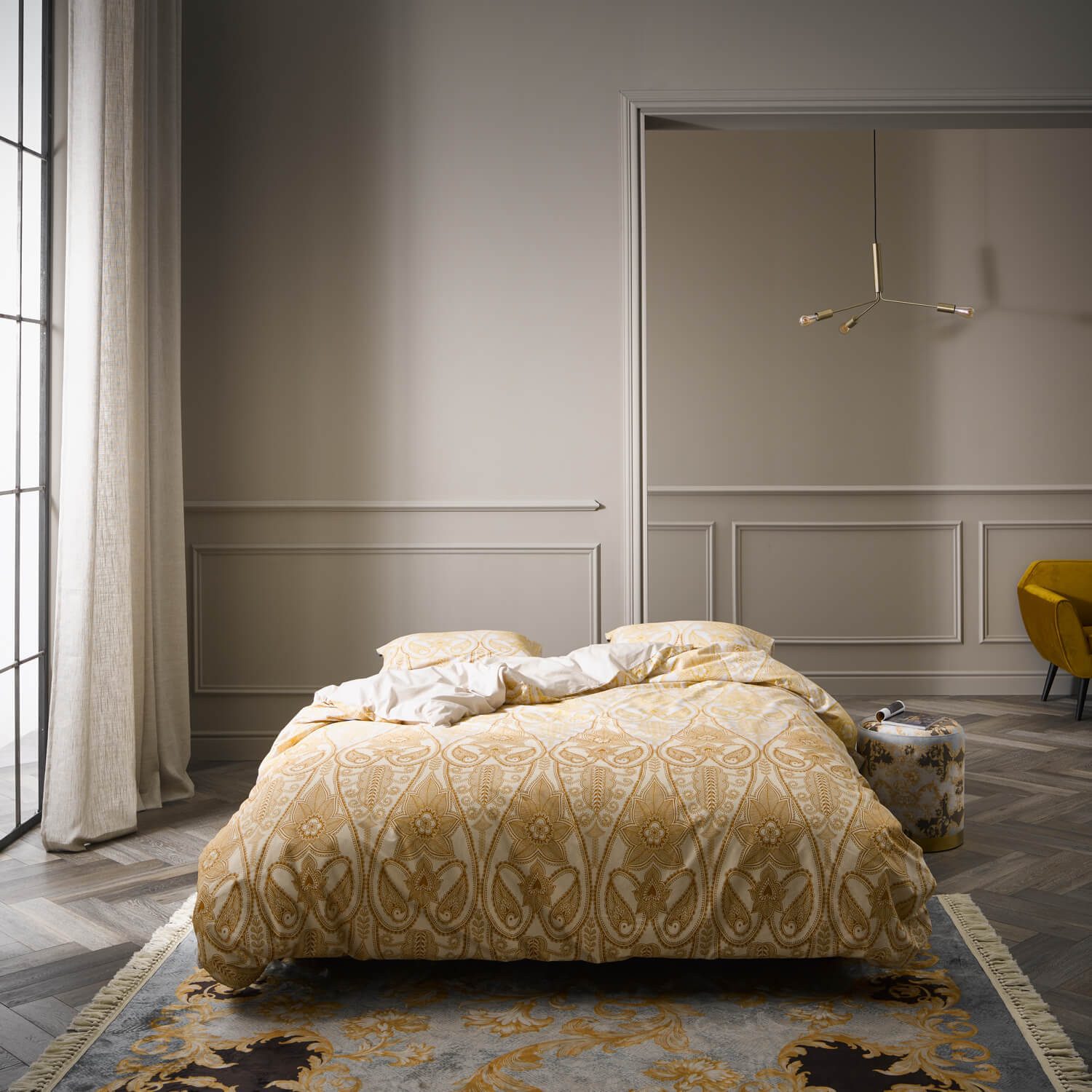 Essenza Bettwäsche Dolley, Perkal, 2 teilig, Blumenmuster, Herzform, Orientalisch
