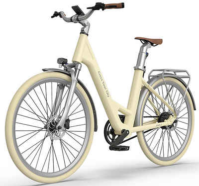 ADO E-Bike Air 28 Elektrofahrrad,Pedelec Riemenantrieb,28 zoll,Momenten-Sensor, 1 Gang, Heckmotor, 345,00 Wh Akku, ebike Damen/Herren,Gepäckträger,Lampe