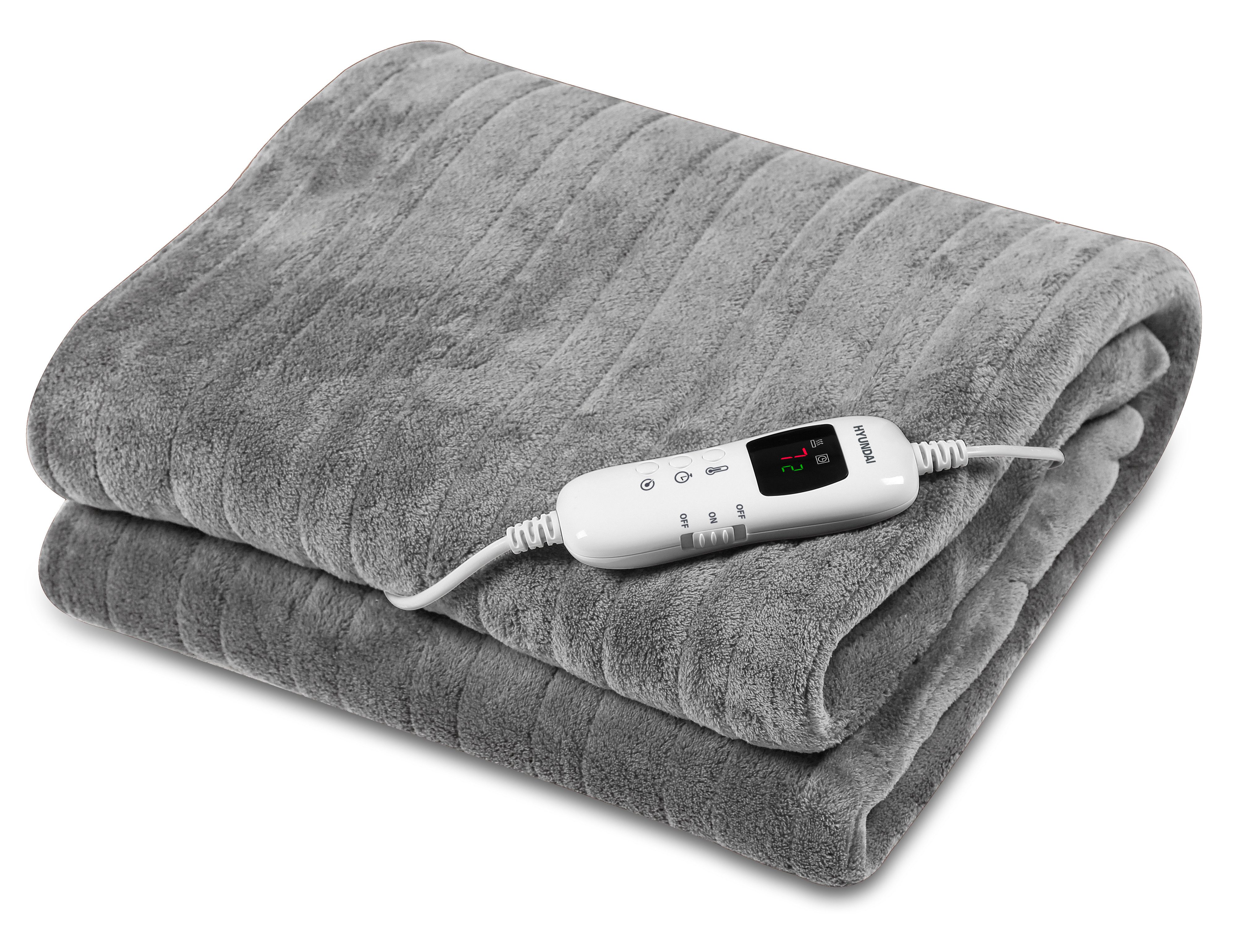 Hyundai Heizdecke HYUCCH130, 6 Heizstufen, von 30 bis 45 °C, Timer, Fernbedienung mit Display