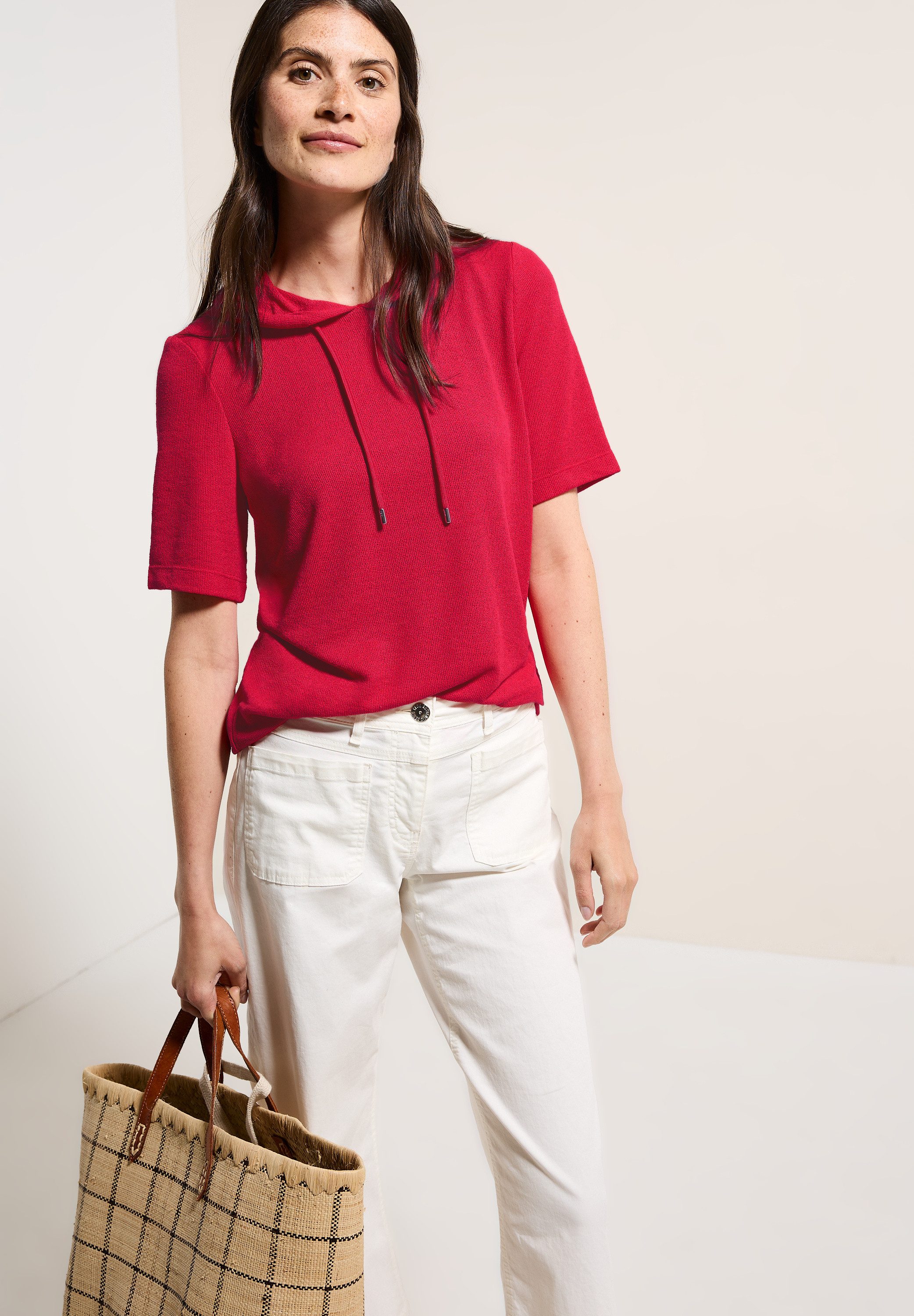 CECIL Kapuzenshirt mit feiner Struktur günstig online kaufen