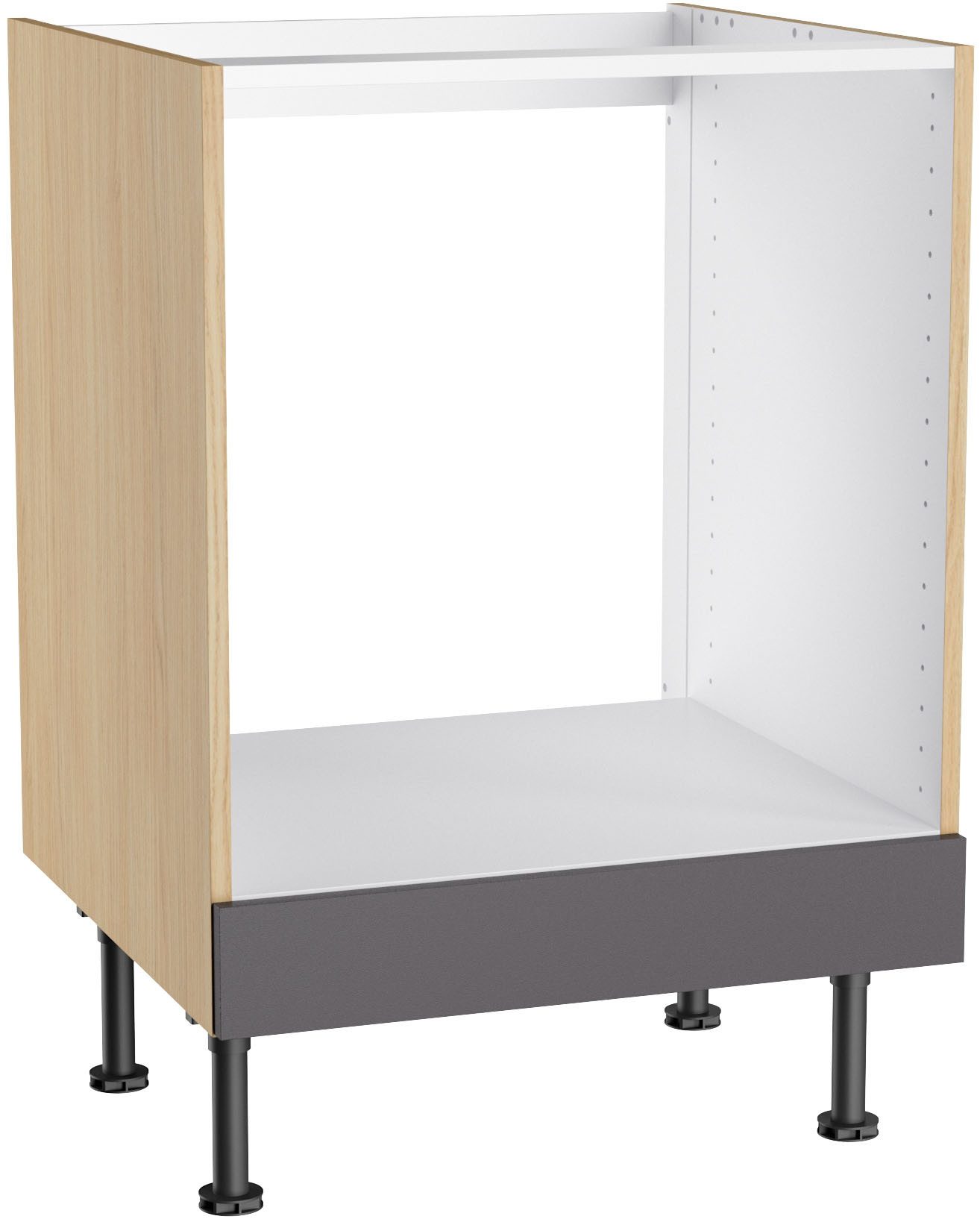 KOCHSTATION Herdumbauschrank KS-Lucy Breite 60 cm, 1 Blende, höhenverstellbare Füße