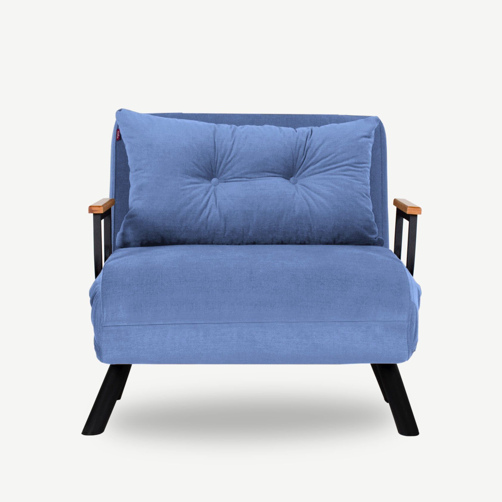 Skye Decor Sofa FTN2324, 100% Schlafsofas, Blau, Rahmen: Metall