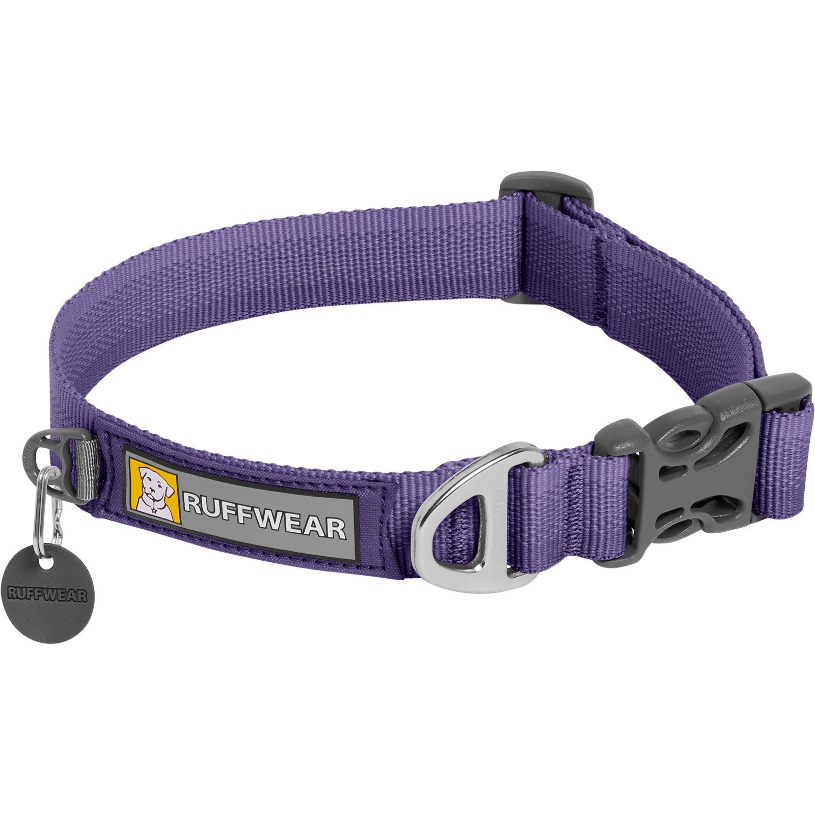 Ruffwear Hunde-Halsband FRONT RANGE™ COLLAR Purple Sage, 100% Polyester Tubelok™ Schlauchband, Halsband für alltägliche Abenteuer.