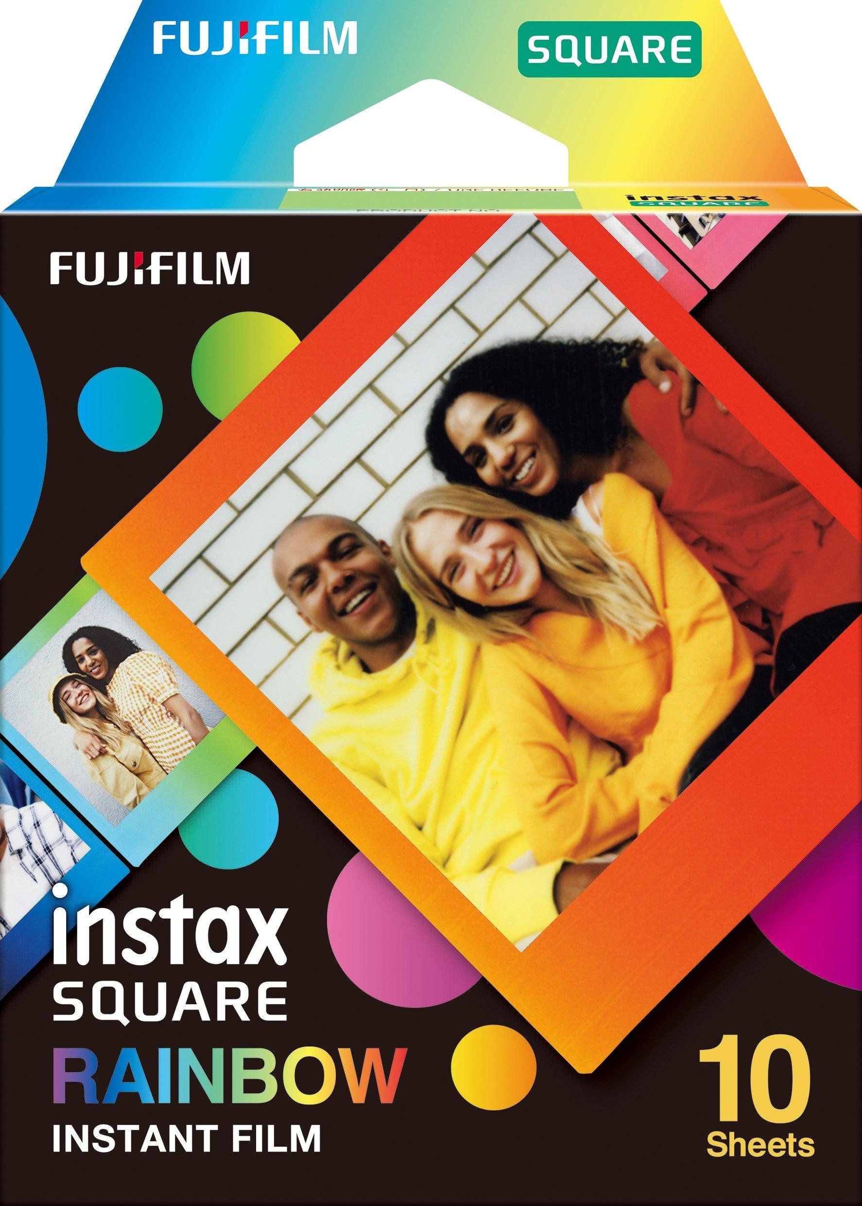 FUJIFILM Sofortbildfilm Fujifilm Instax Square Film Rainbow WW1