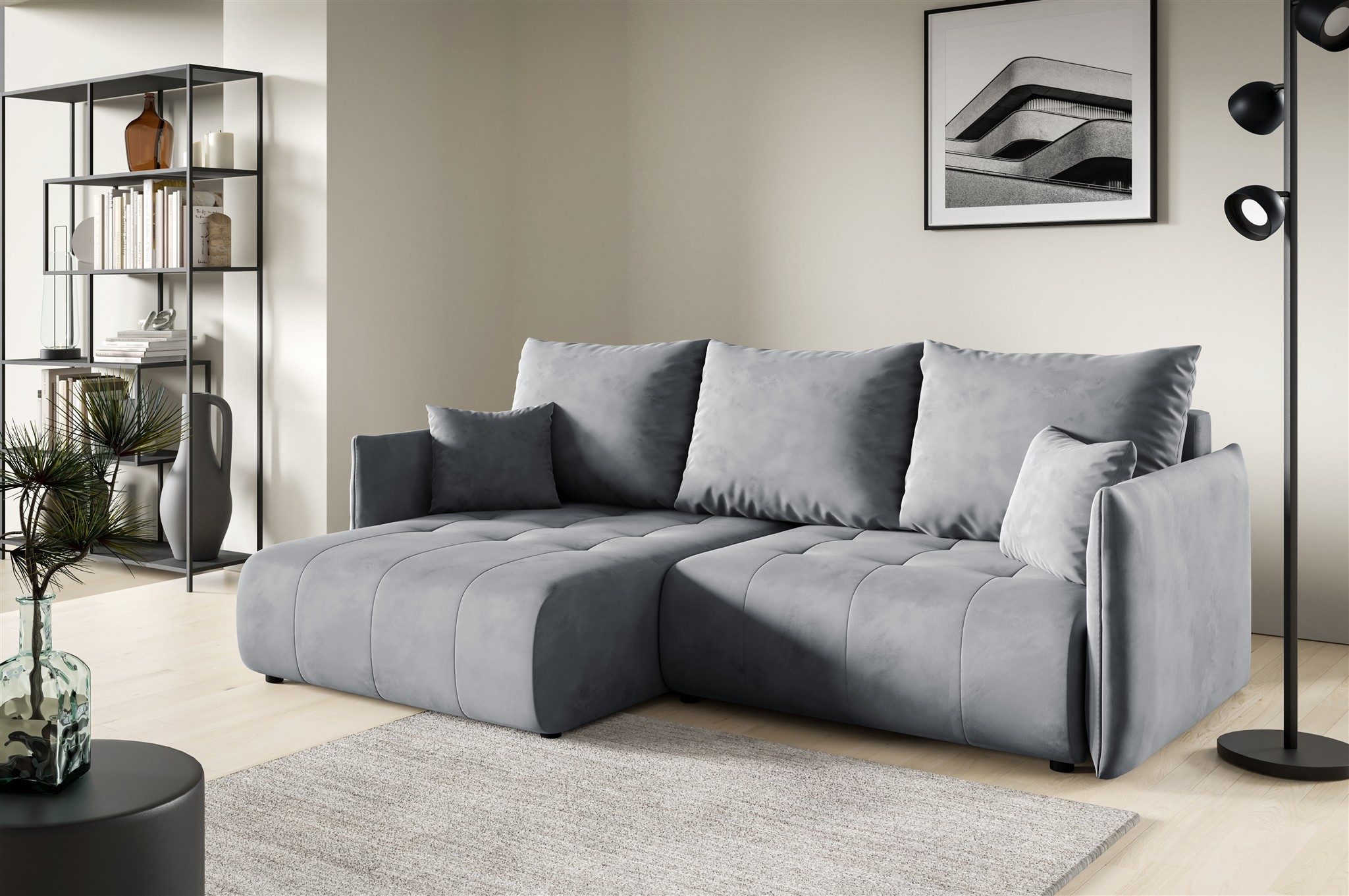 Fun Möbel Ecksofa Schlafsofa Sofa CANIO günstig online kaufen