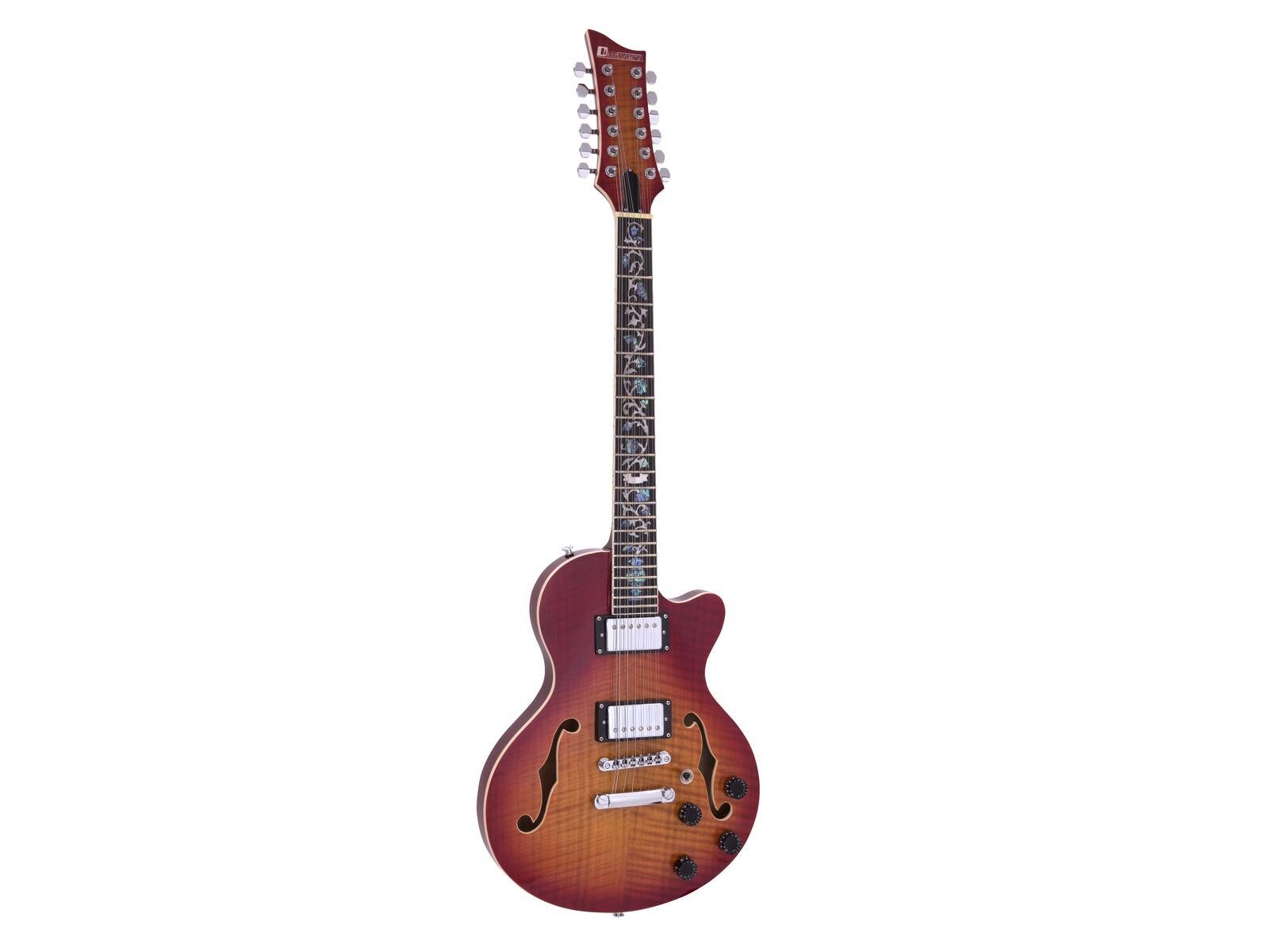 E-Gitarre DIMAVERY LP-612 E-Gitarre, flamed sunburst
