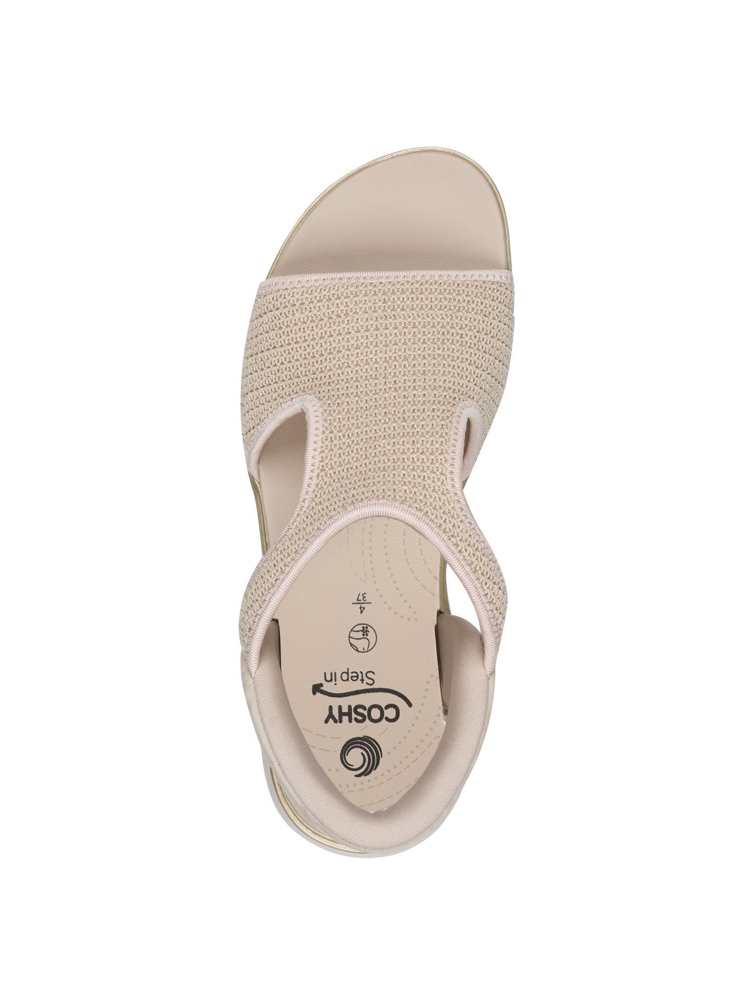 Jana Coshy STEP IN Frauen kein Absatz 8-28775-46 Plateausandaletten