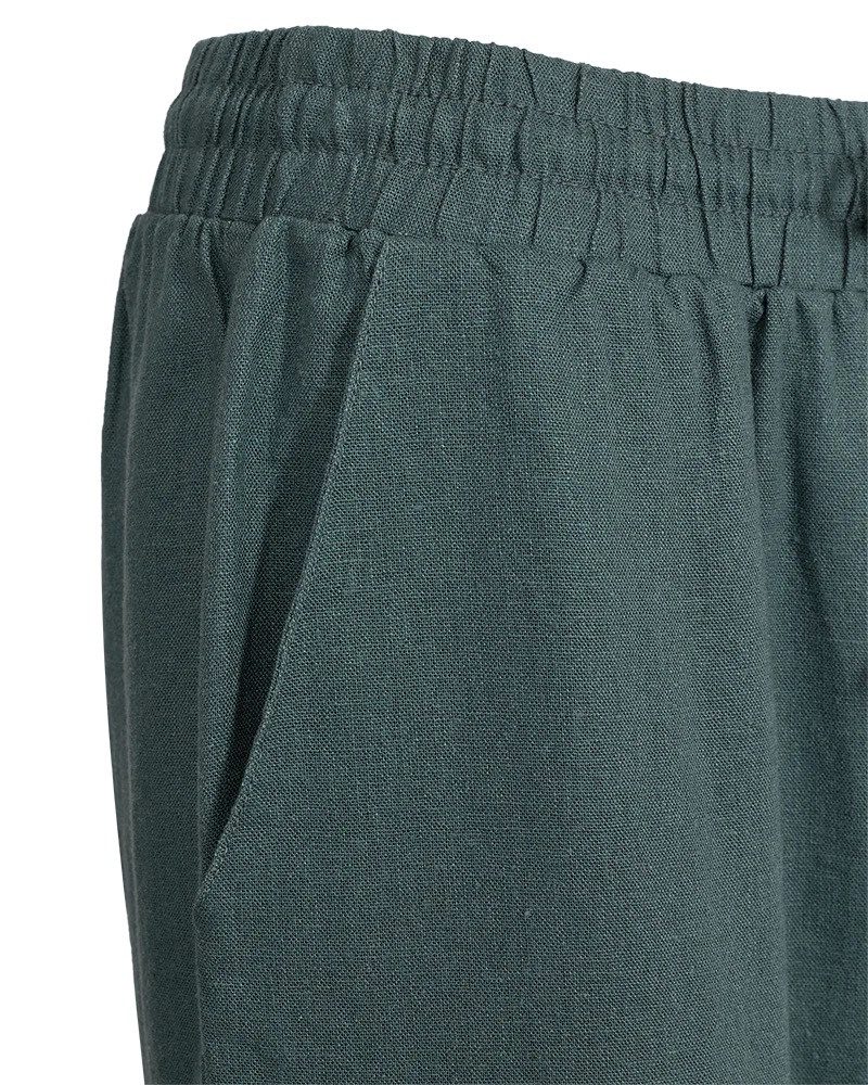 FREEQUENT 7/8-Hose FQLAVA-ANKLE-PA aus Leinen und mit Kordelzug
