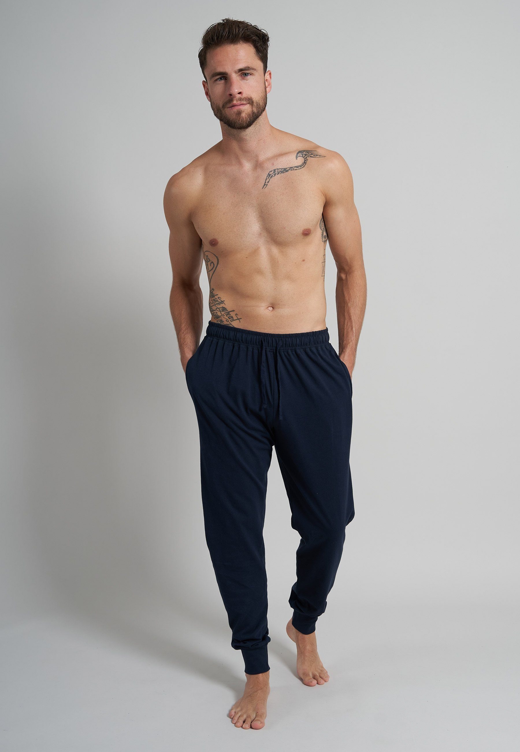 CECEBA Schlafhose CECEBA Herren Lange-Hose blau günstig online kaufen