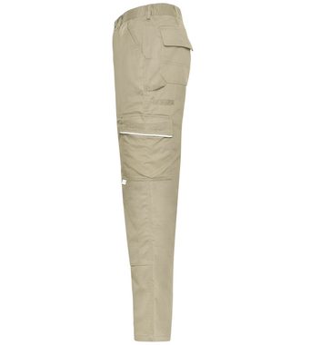 James & Nicholson Arbeitshose Robuste Arbeitshose mit Knietaschen Workwear Hose JN814 wind-und wasserabweisend