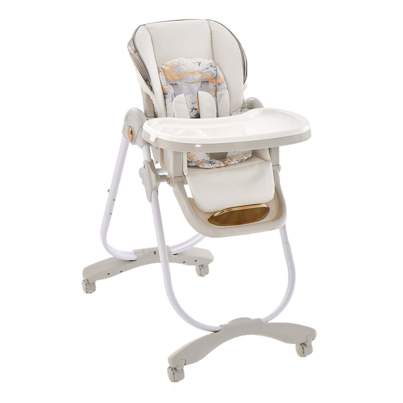 COSTWAY Hochstuhl Babystuhl (1 St), klappbar, höhenverstellbar, mit Liegefu günstig online kaufen