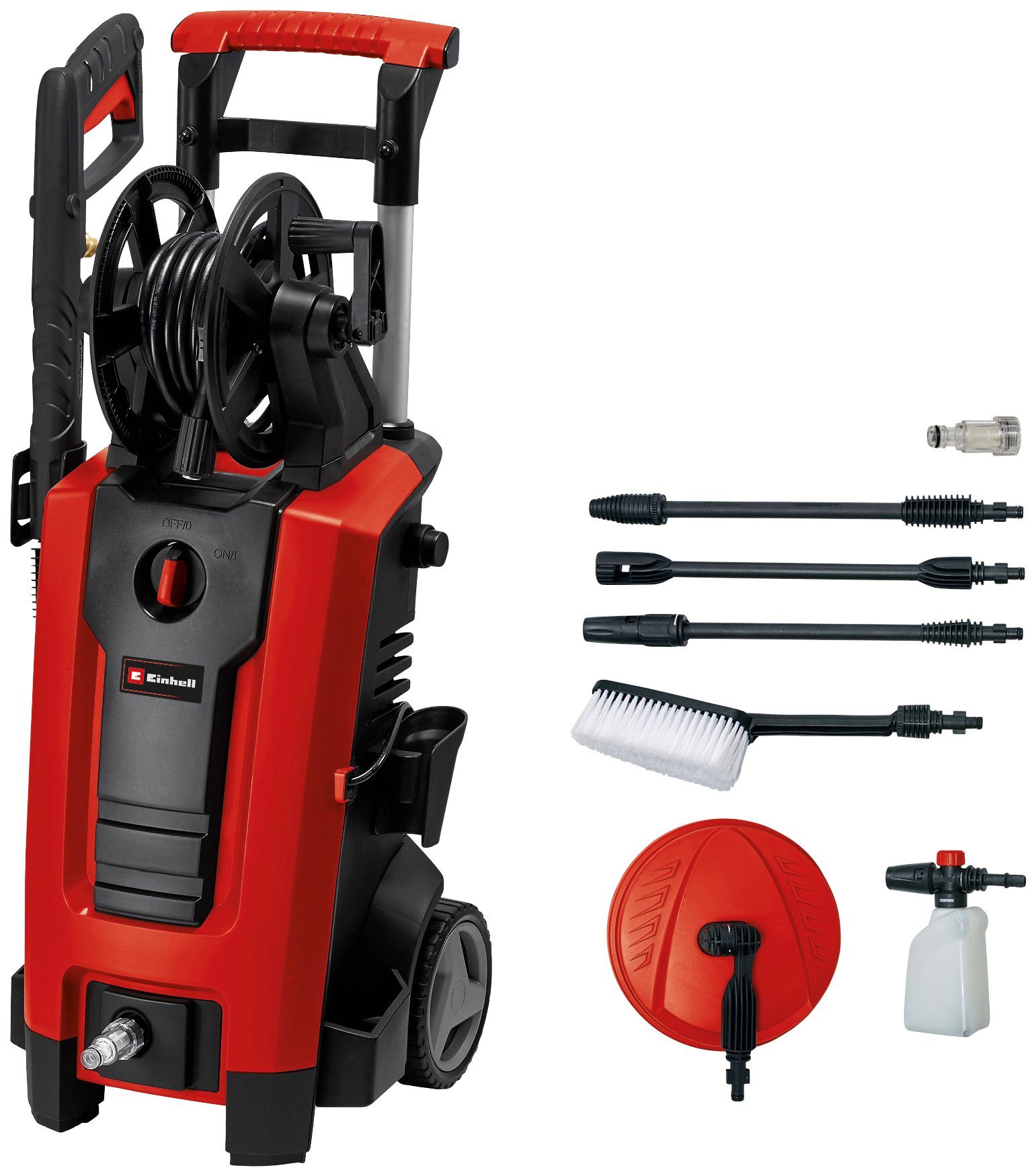 Einhell Hochdruckreiniger TE-HP 140, Druck max: 140 bar, 1900 W, Fördermenge max: 420 l/h, (10 tlg)