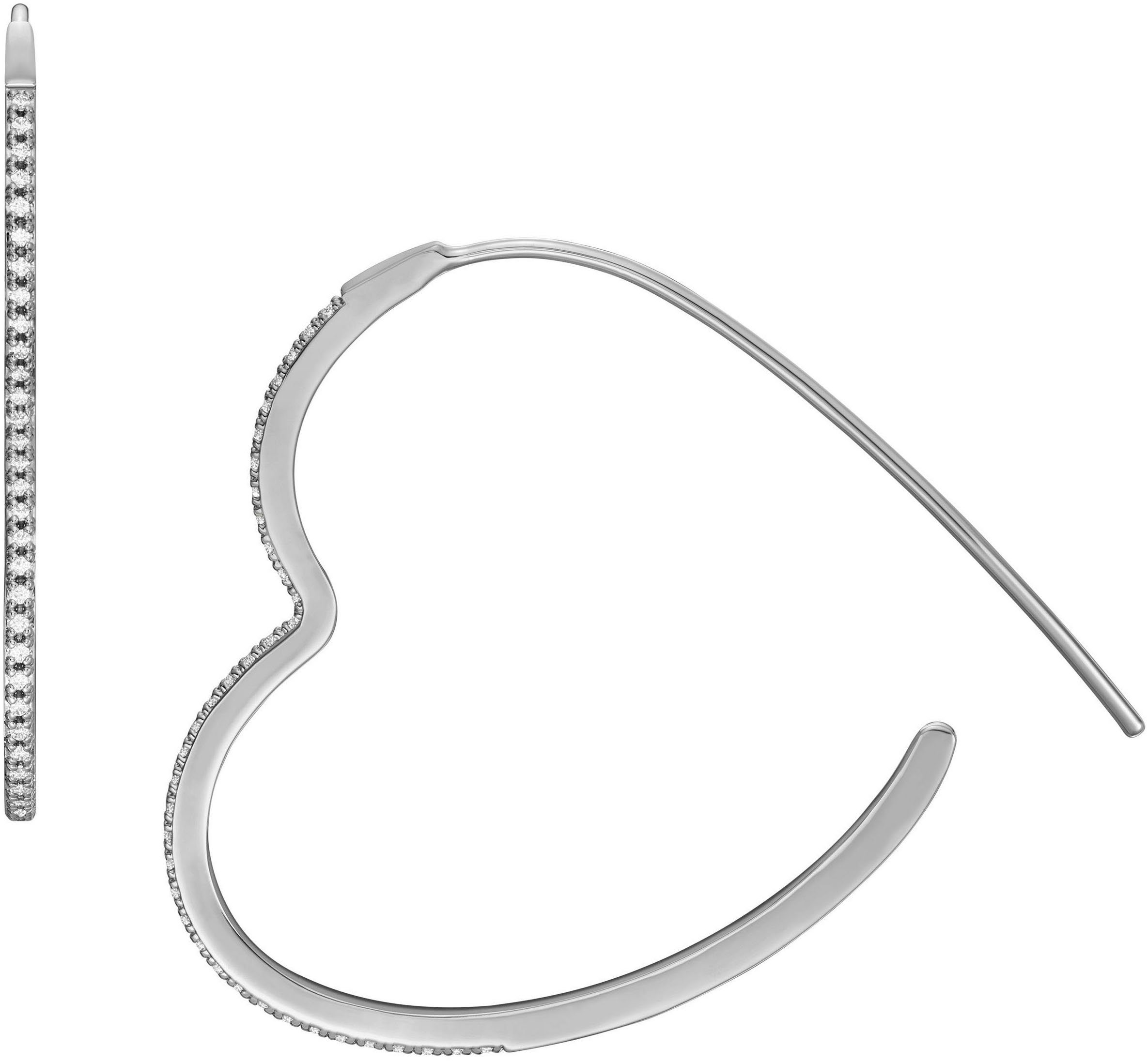 Fossil Paar Creolen JEWELRY, Herz, JA723...