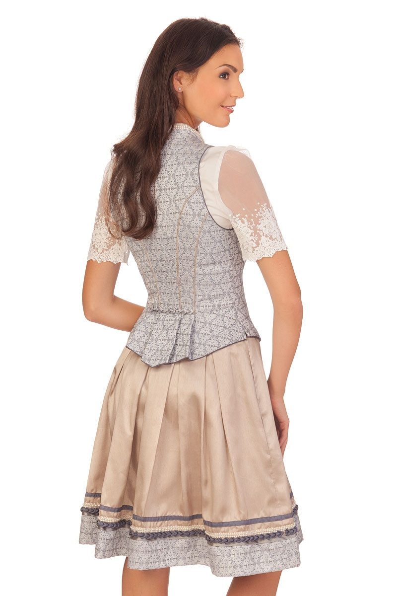 KRÜGER COLLECTION Trachtenrock Trachten Zweiteiler - LUANA - silber günstig online kaufen