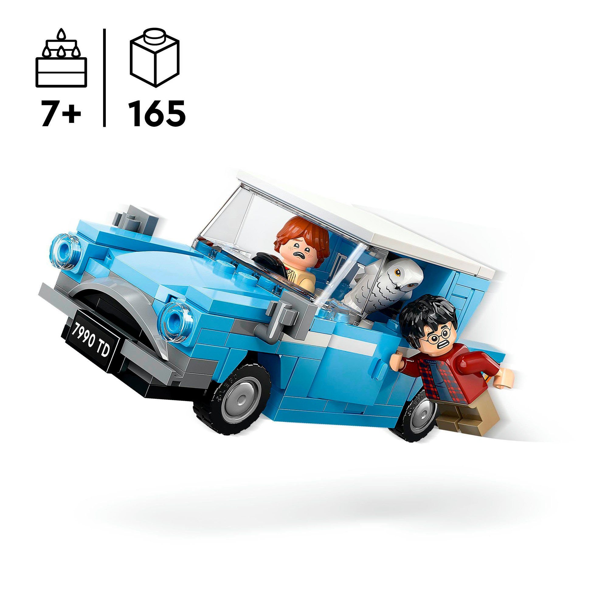 LEGO® Fliegender Ford Anglia™ (76424), LEGO Harry Potter™ Konstruktionsspielsteine, (165 St), Made in Europe – Bild 3 von 5