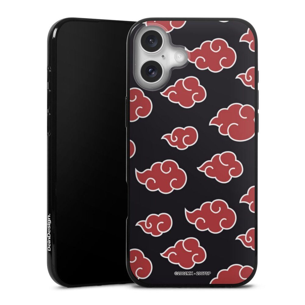 DeinDesign Handyhülle Offizielles Lizenzprodukt Naruto Shippuden Akatsuki Akatsuki Pattern, Apple iPhone 16 Plus Silikon Hülle Bumper Case Handy Schutzhülle