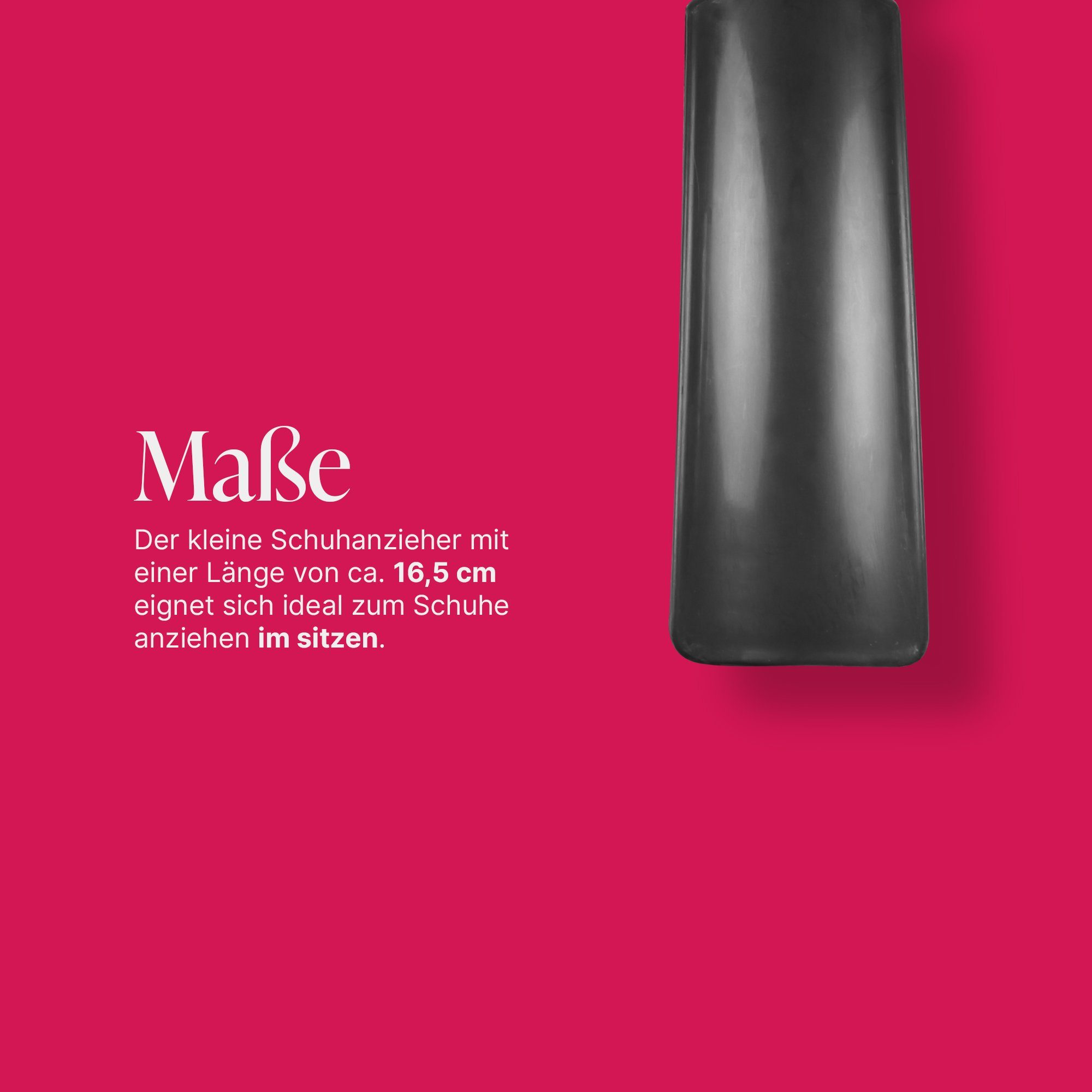 Pro Home Schuhlöffel mit Öse zum Aufhängen (1-tlg), Kunststoff hochwertig, ergonomische Form