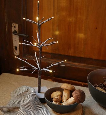 Kiom LED Baum Kleiner Weihnachtsbaum 40 x 25 cm Batteriebetrieb, Timer, LED, LED-Leuchtmittel fest verbaut, warmweiß