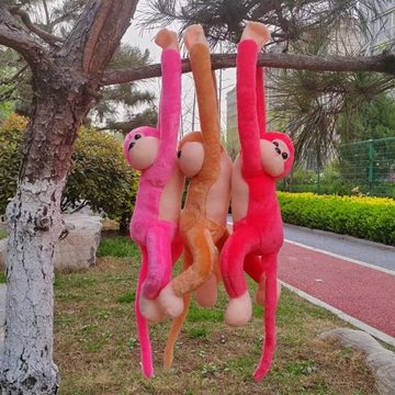 SOTOR Tierkuscheltier Plüschtiere Bunter Vorhang Affe Langer Arm Affe Ornament, 6 Stück niedliches Plüschtier Spielzeug